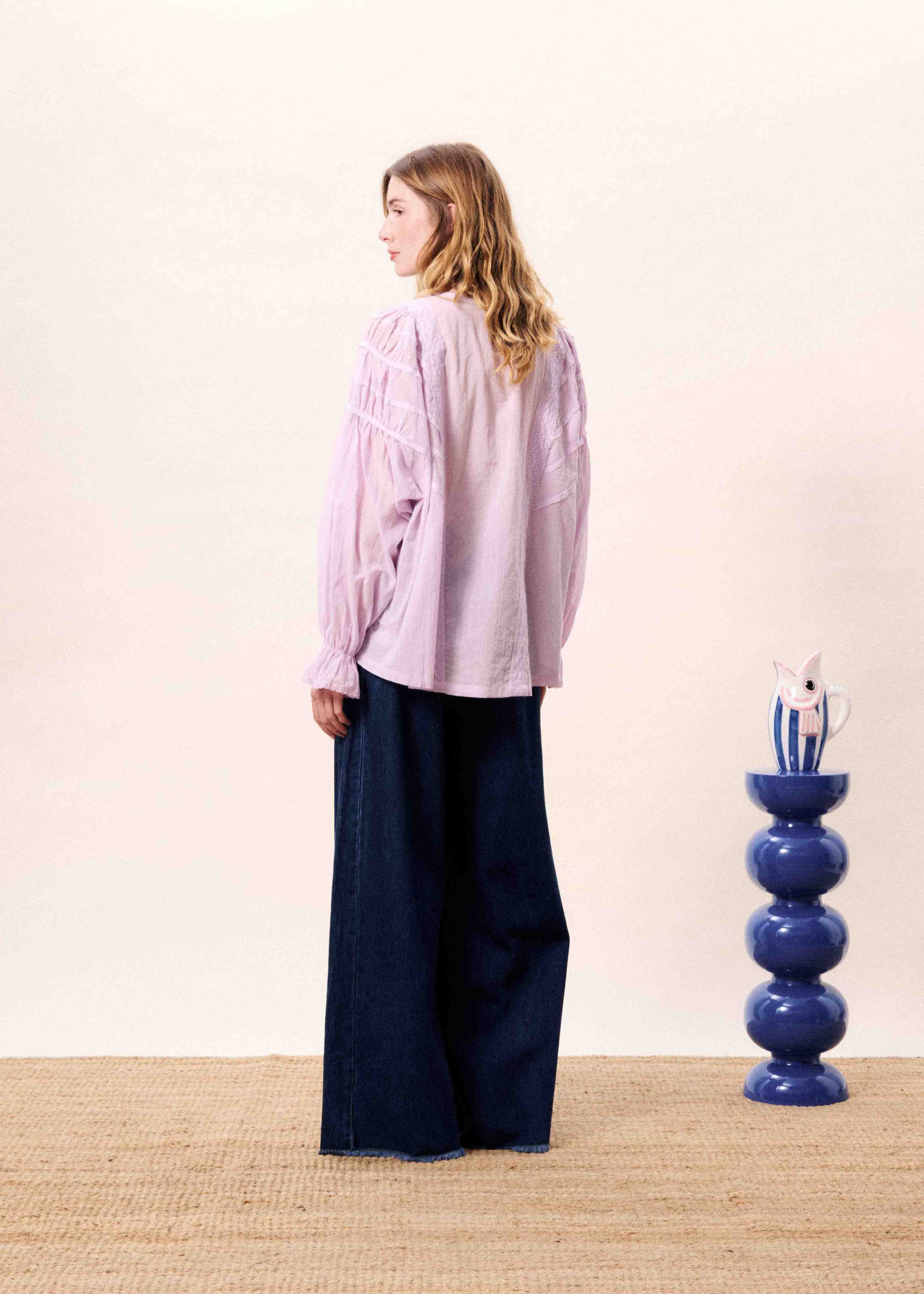 Blouse BRIELLE Lilas - Image 2
