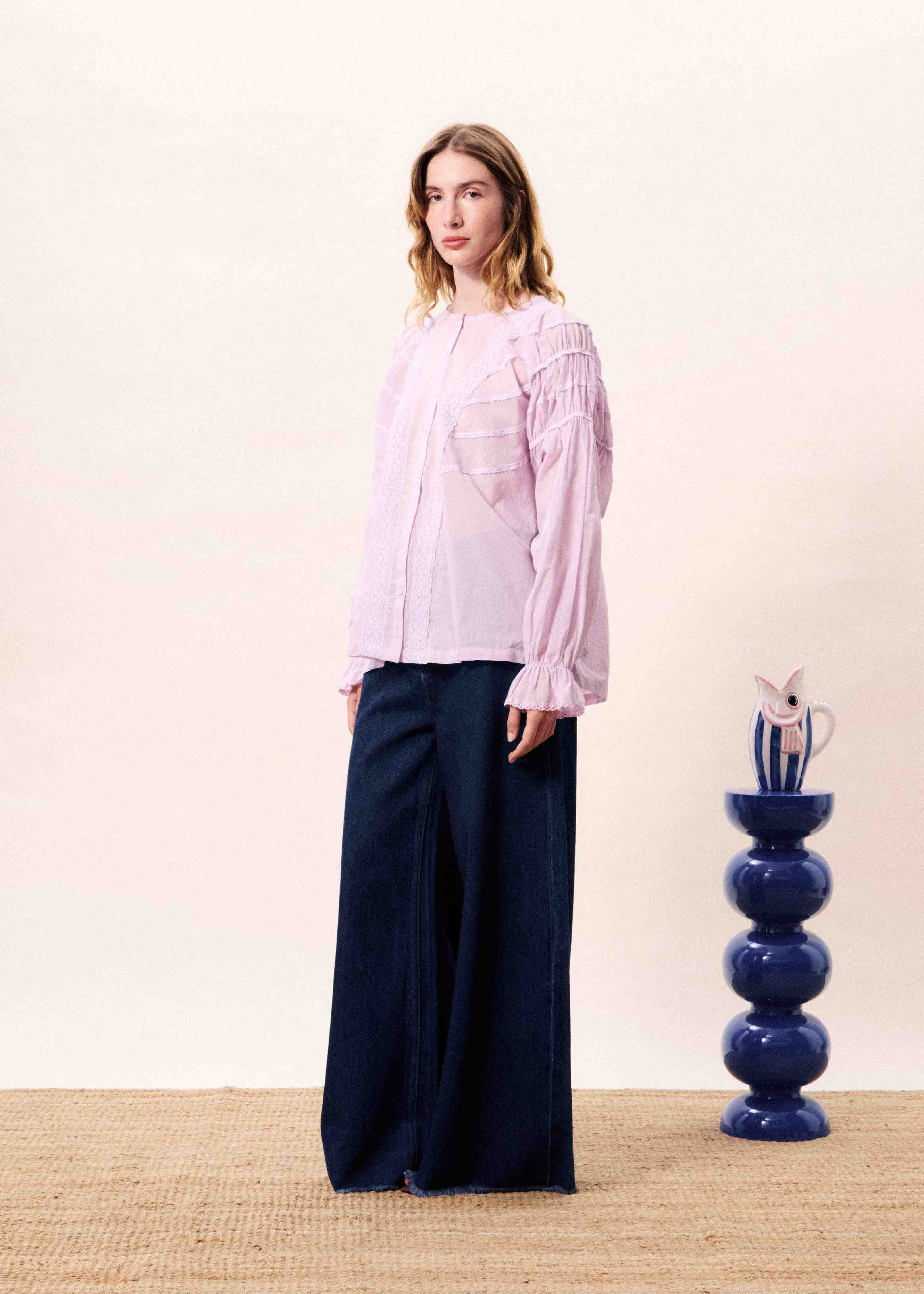 Blouse BRIELLE Lilas - Image 3