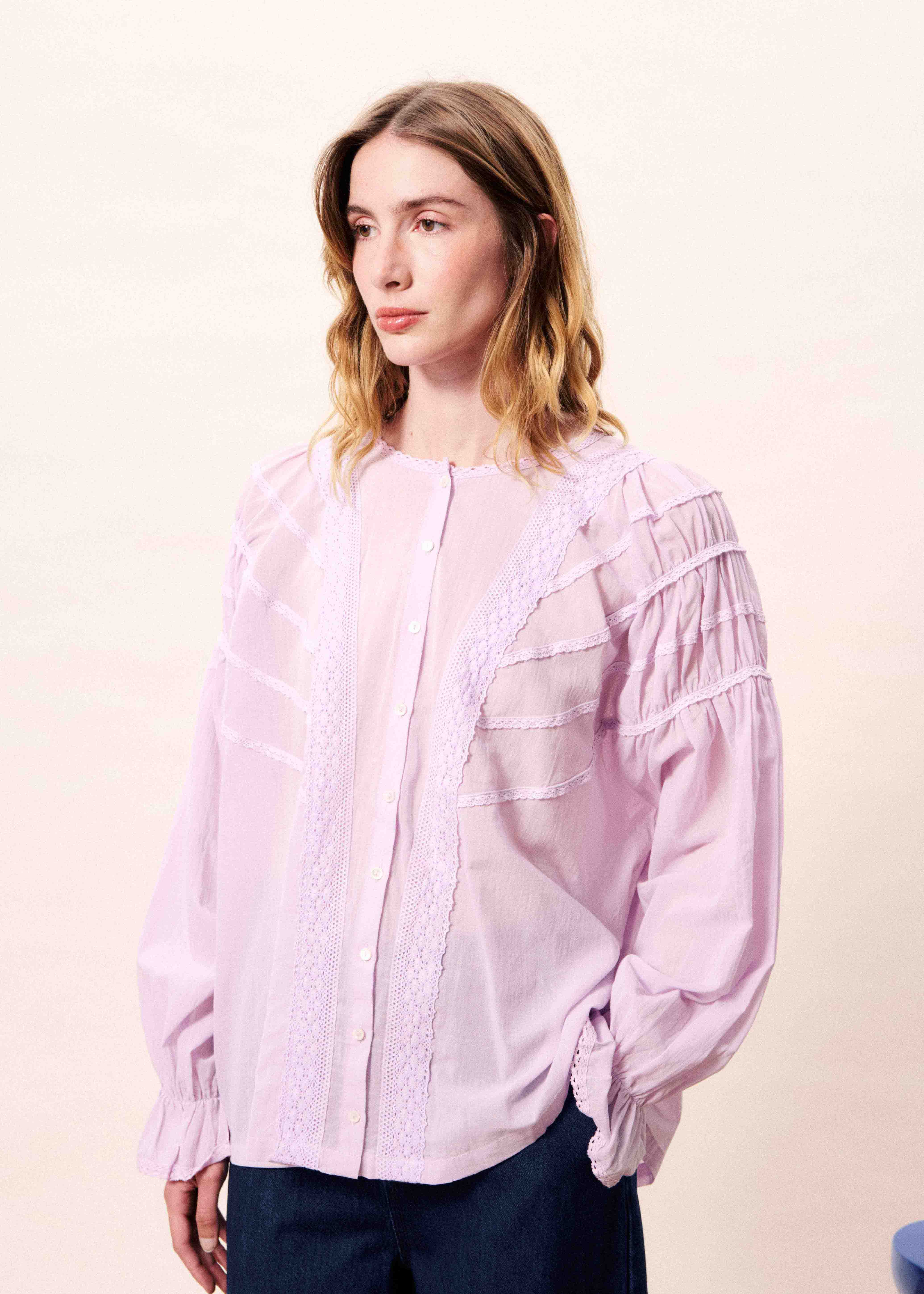 Blouse BRIELLE Lilas - Image 4