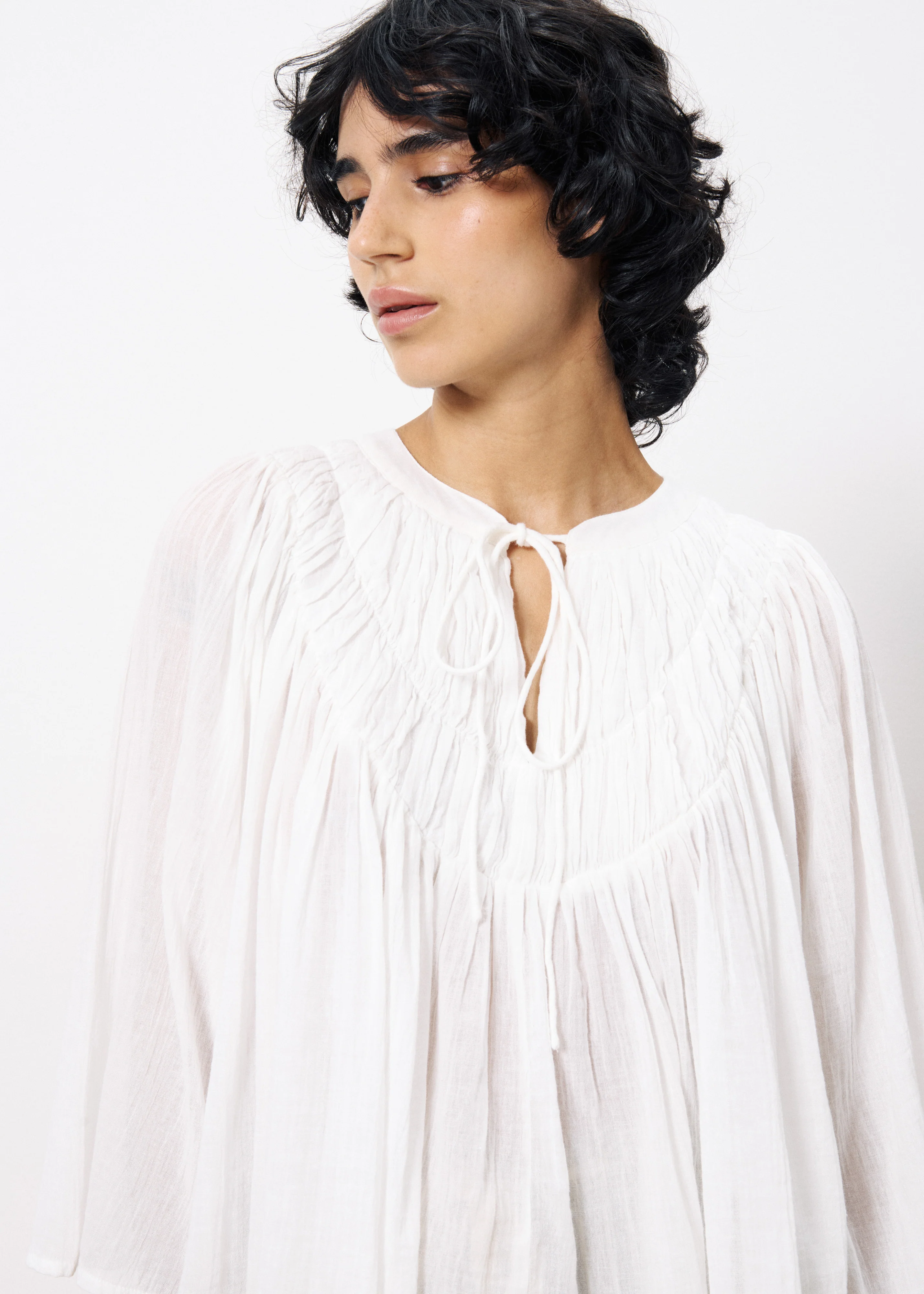 Blouse CLOVICIA Blanc - Image 4