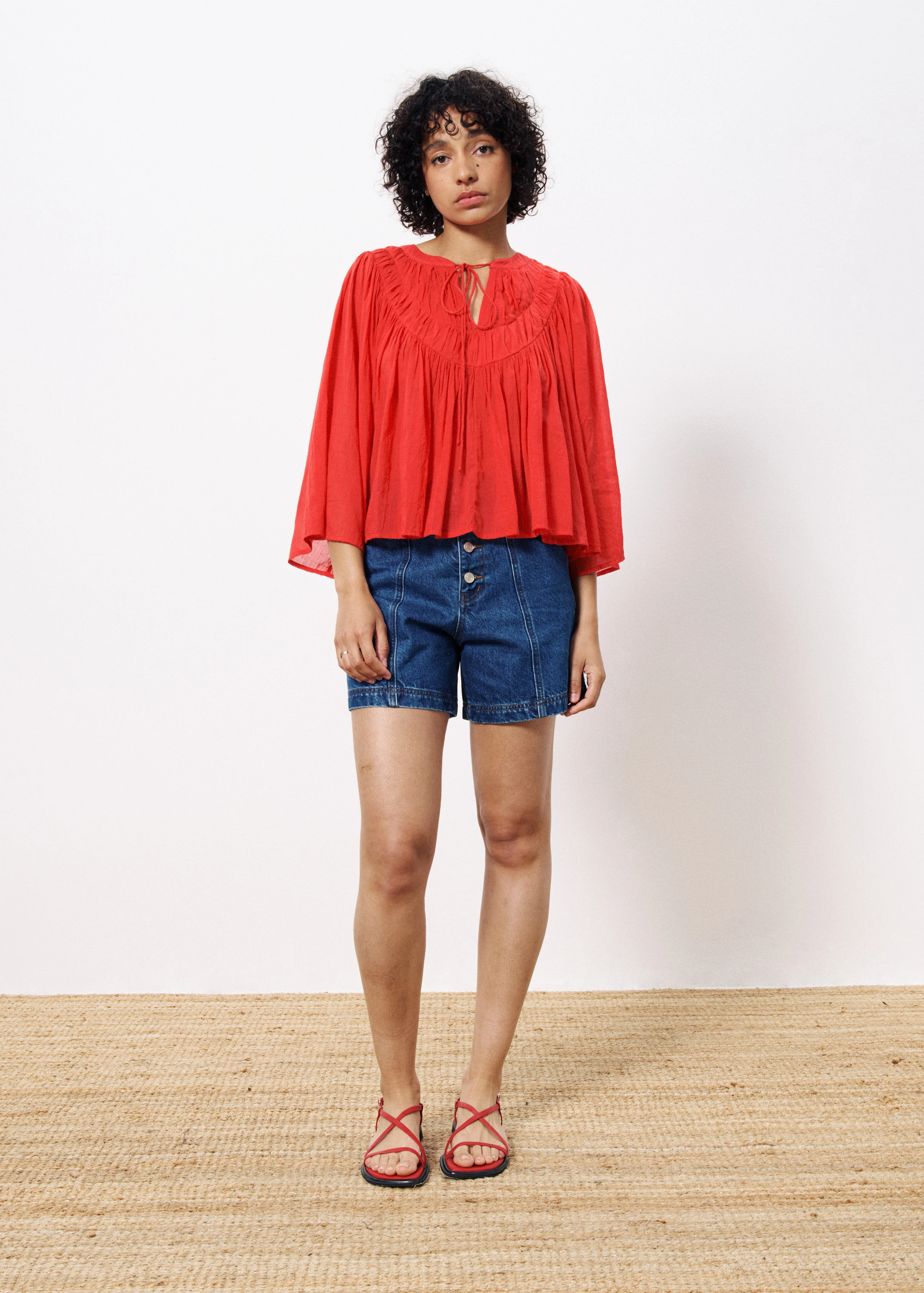 Blouse CLOVICIA Rouge