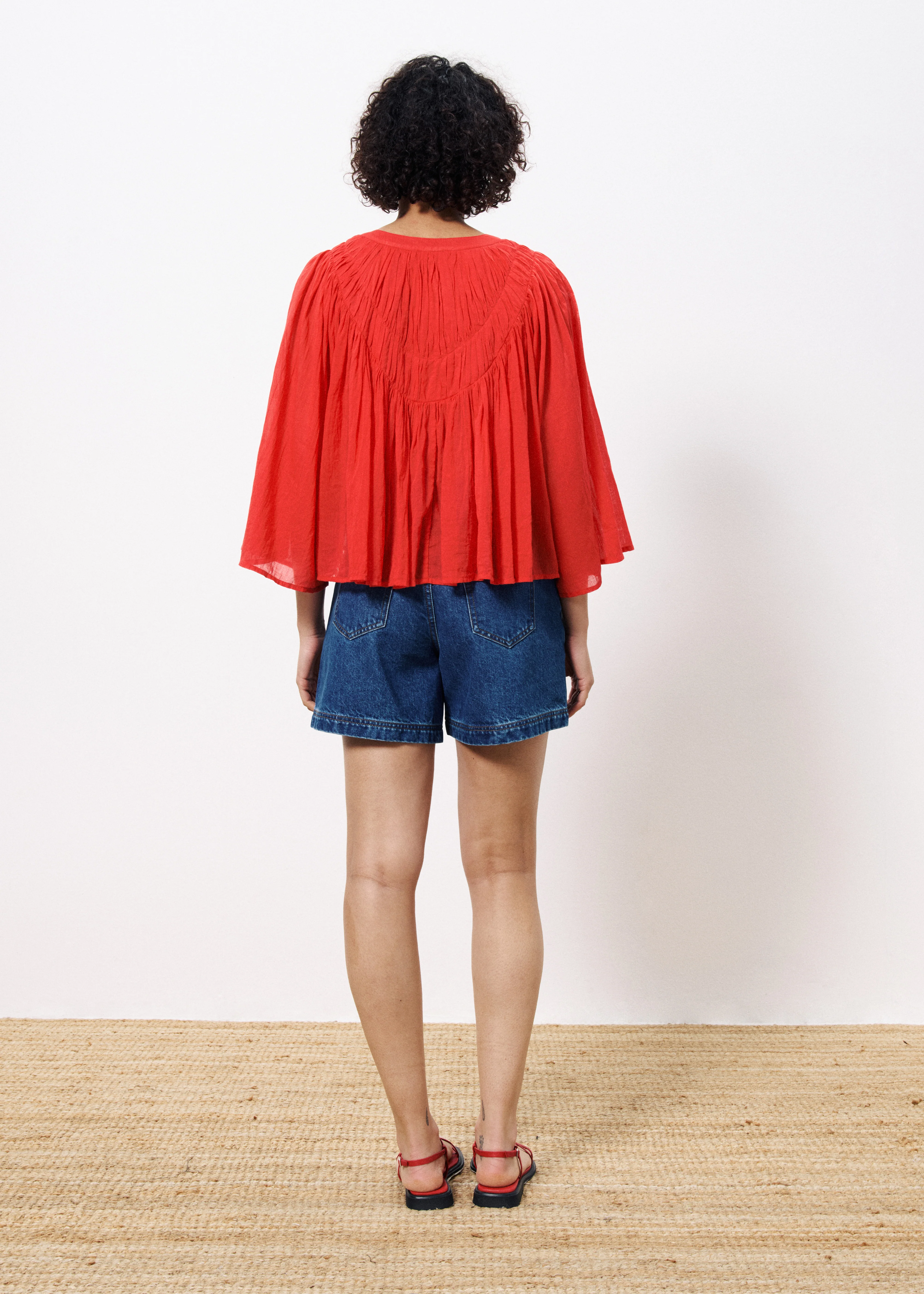 Blouse CLOVICIA Rouge - Image 3