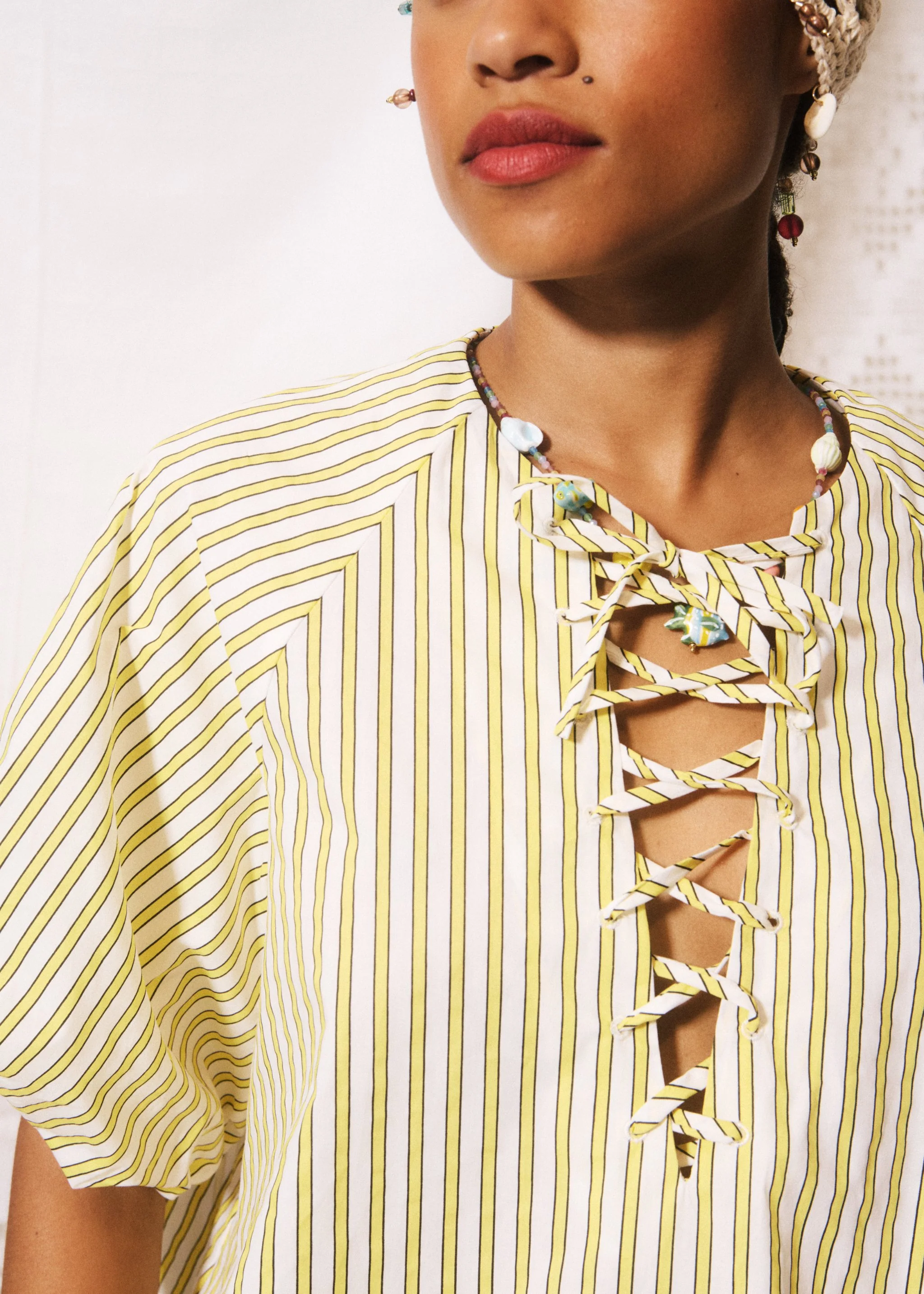 Blouse COSIMO Jaune pale - Image 4