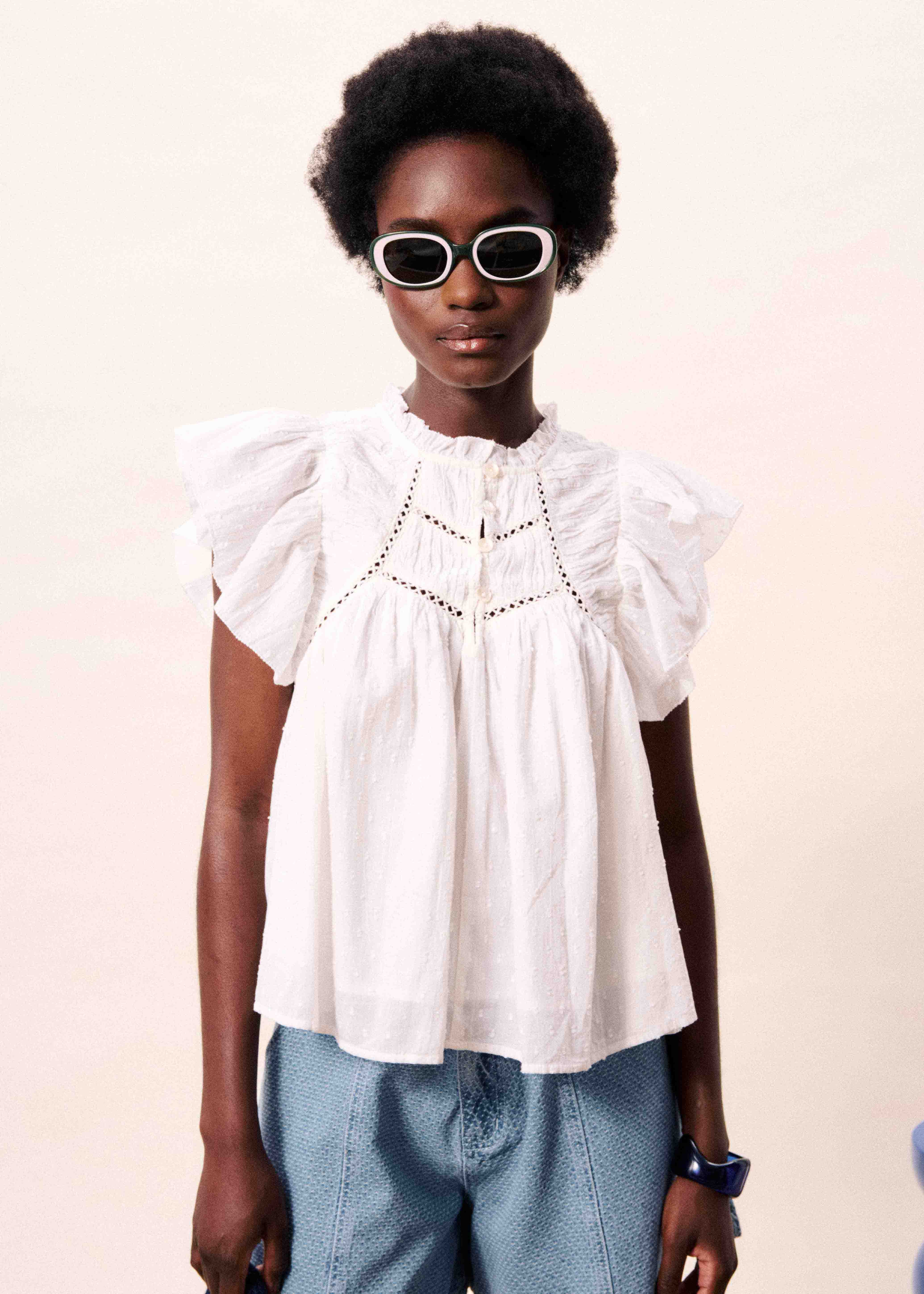 Blouse DETIANA Blanc - Image 3