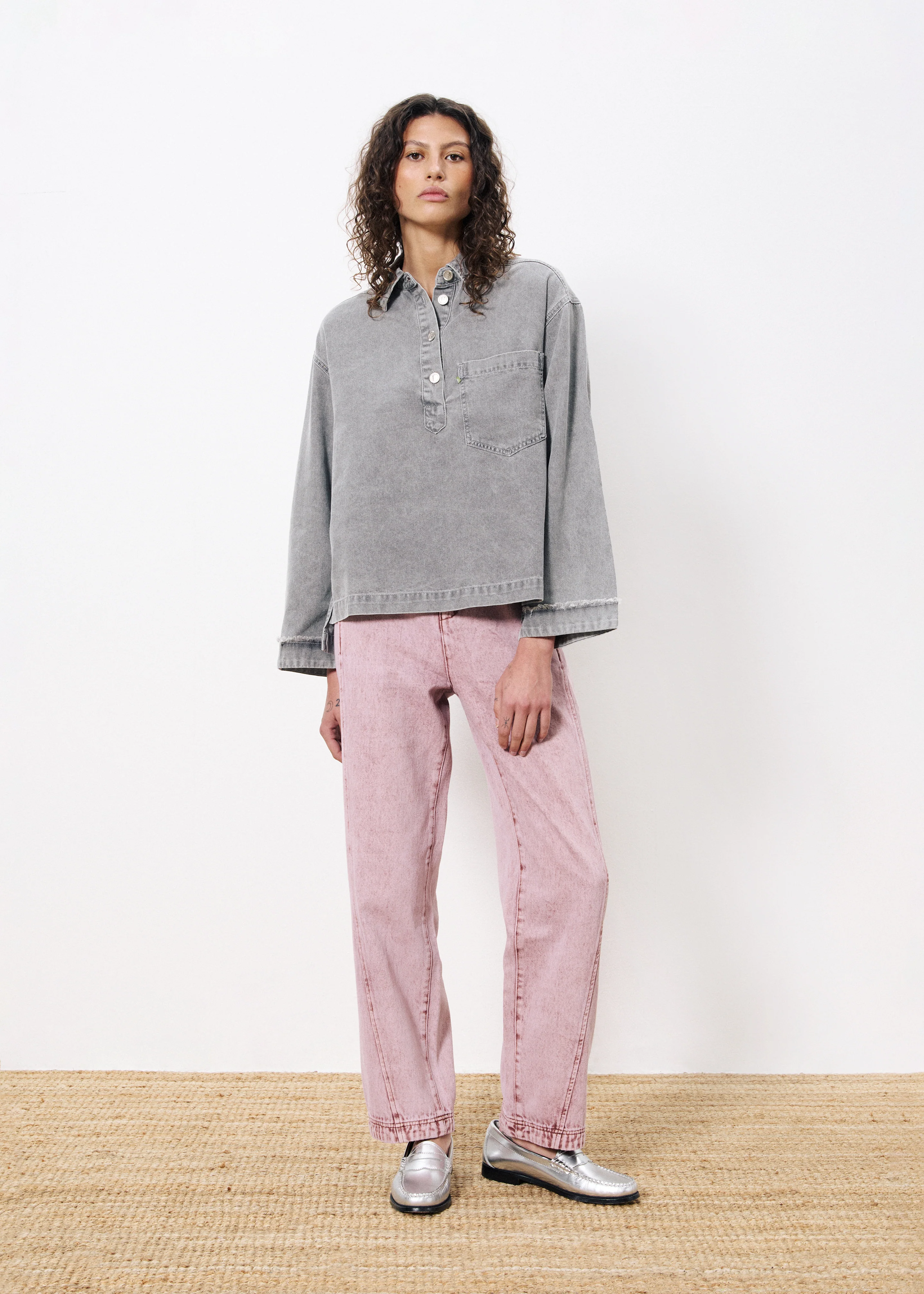 Blouse MAILA Gris