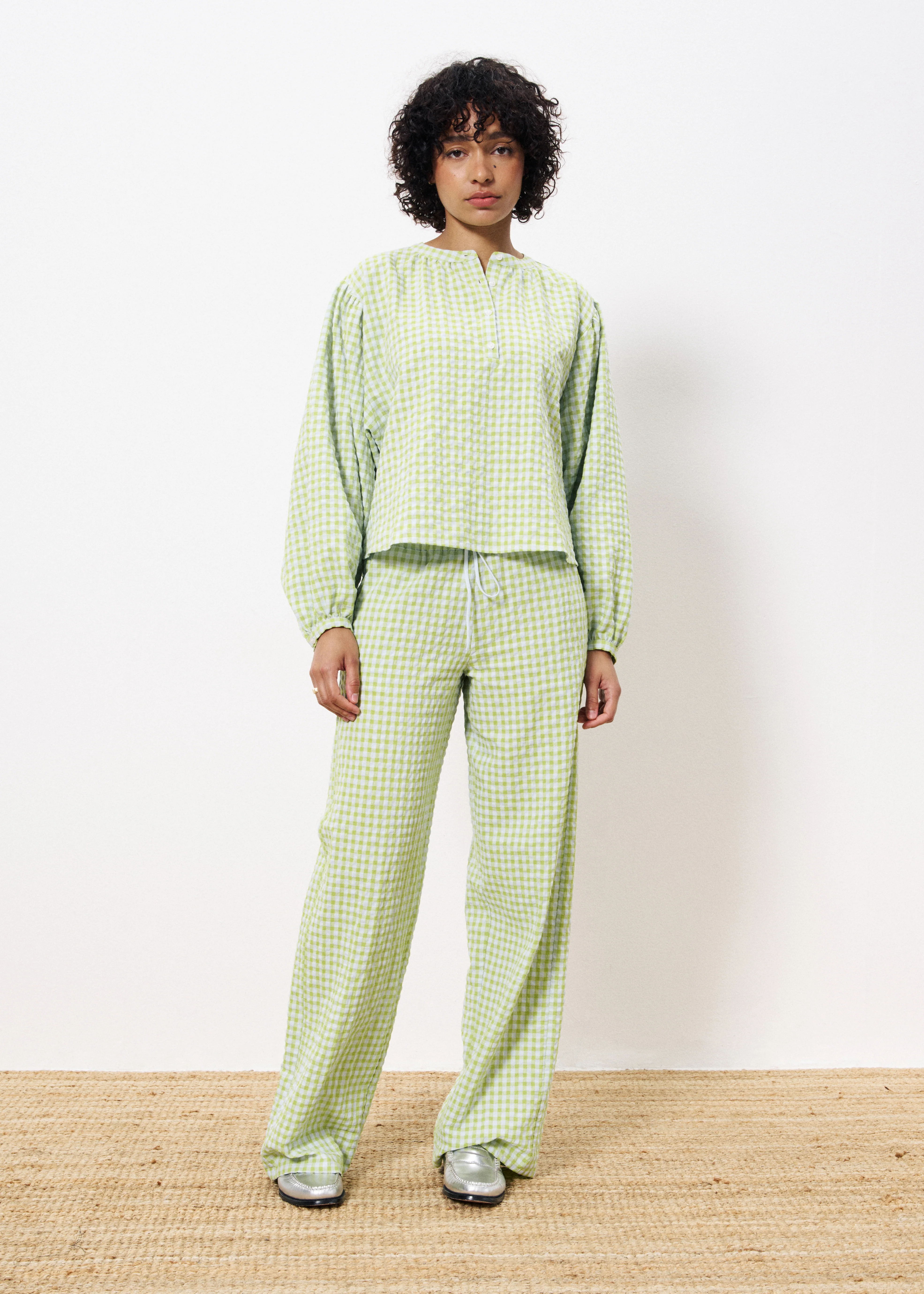 Blouse NOURA Citron vert - Image 3