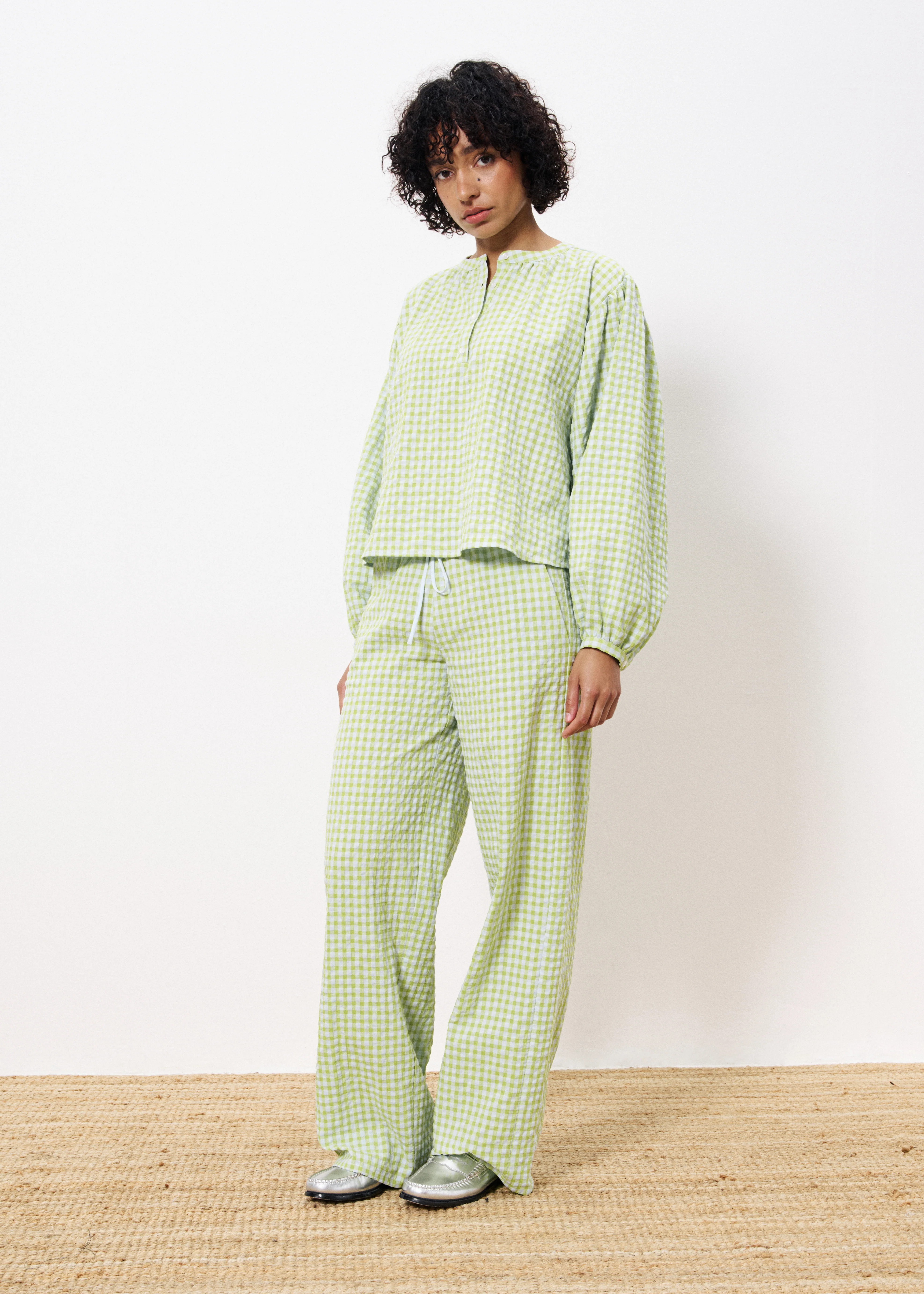 Blouse NOURA Citron vert - Image 4