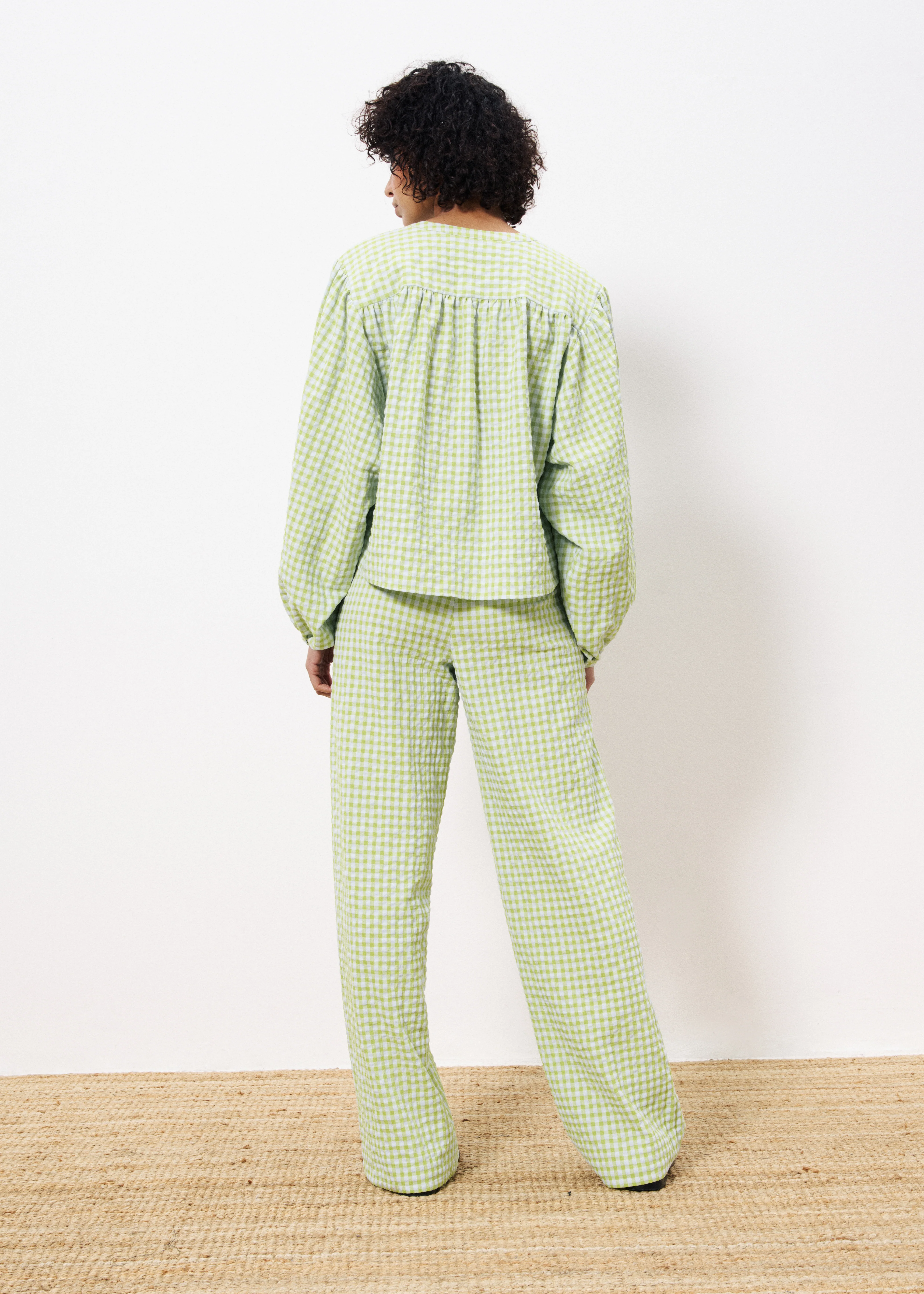 Blouse NOURA Citron vert - Image 5