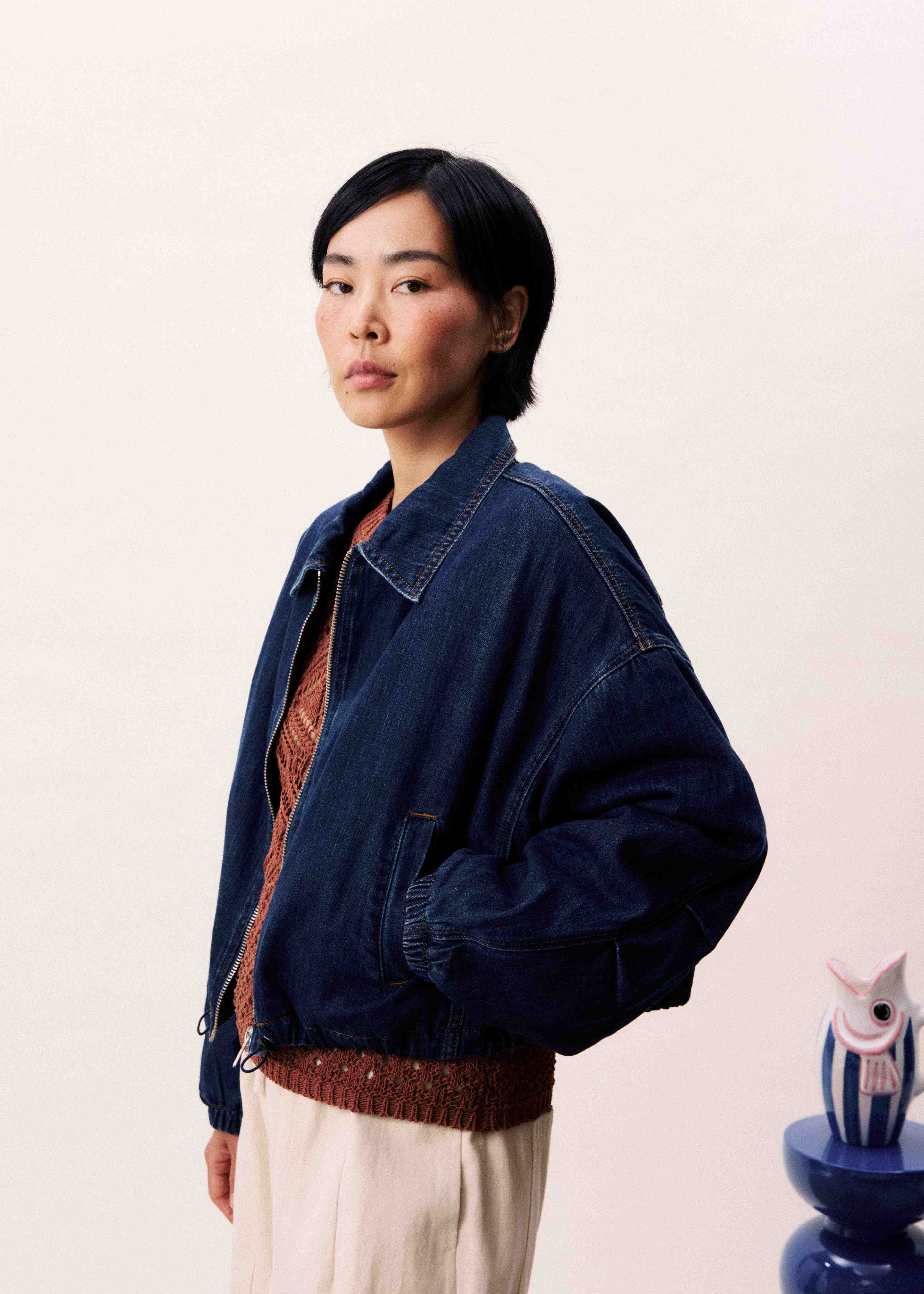 Bomber ITACARE Bleu jean - Image 4