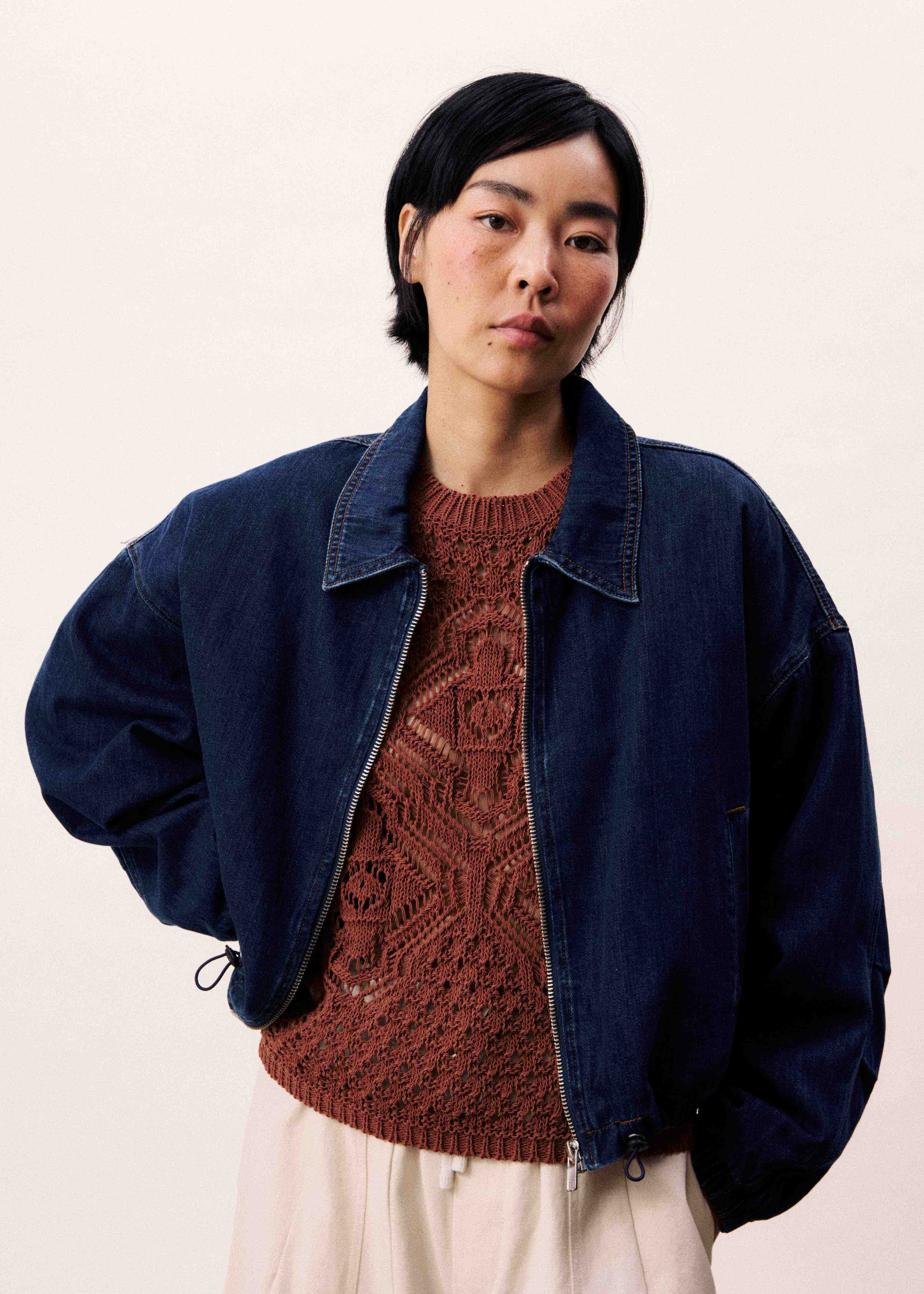 Bomber ITACARE Bleu jean - Image 5