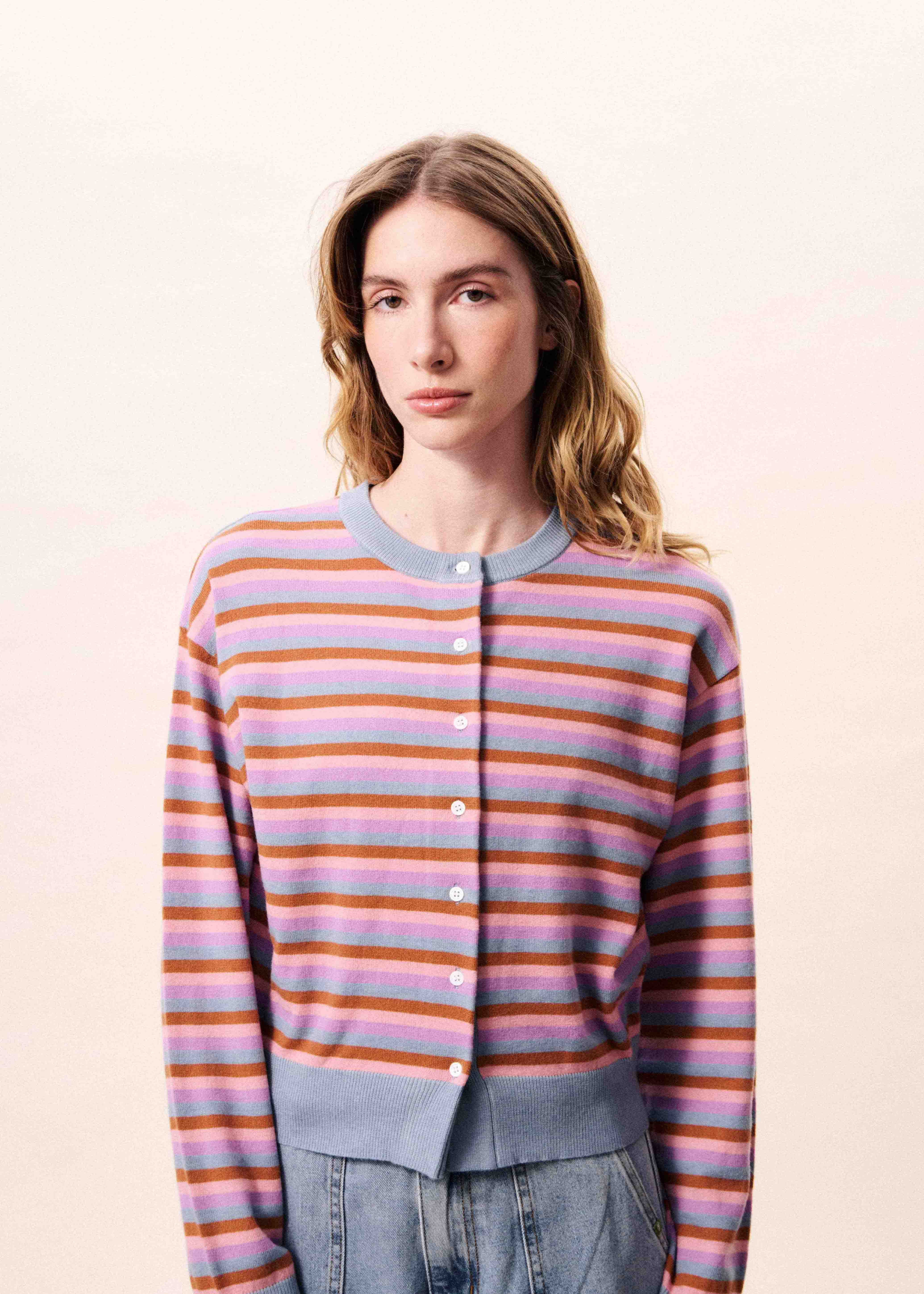 Cardigan ADRIA Bleu clair - Image 3