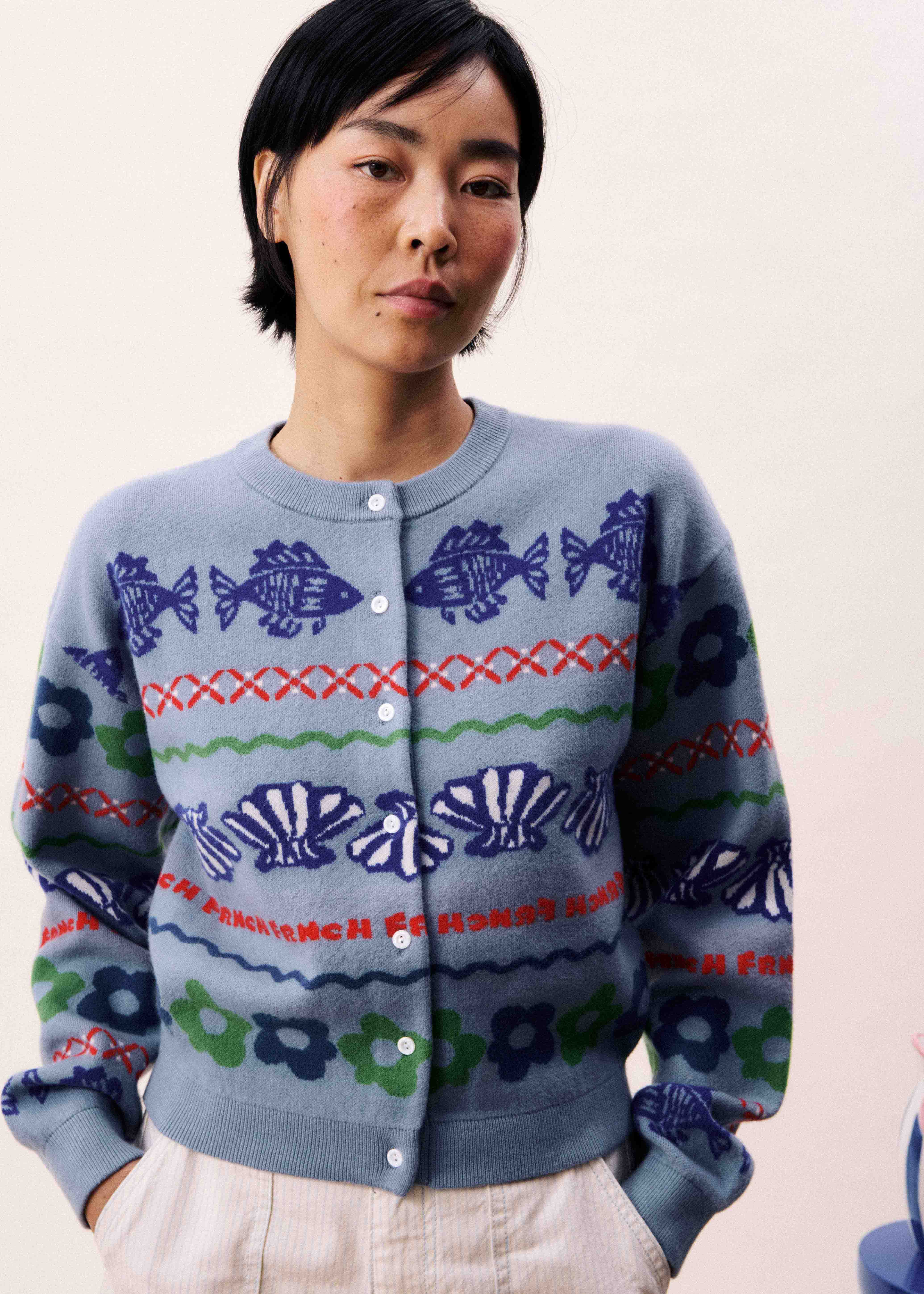Cardigan FEDERICA Bleu clair - Image 4