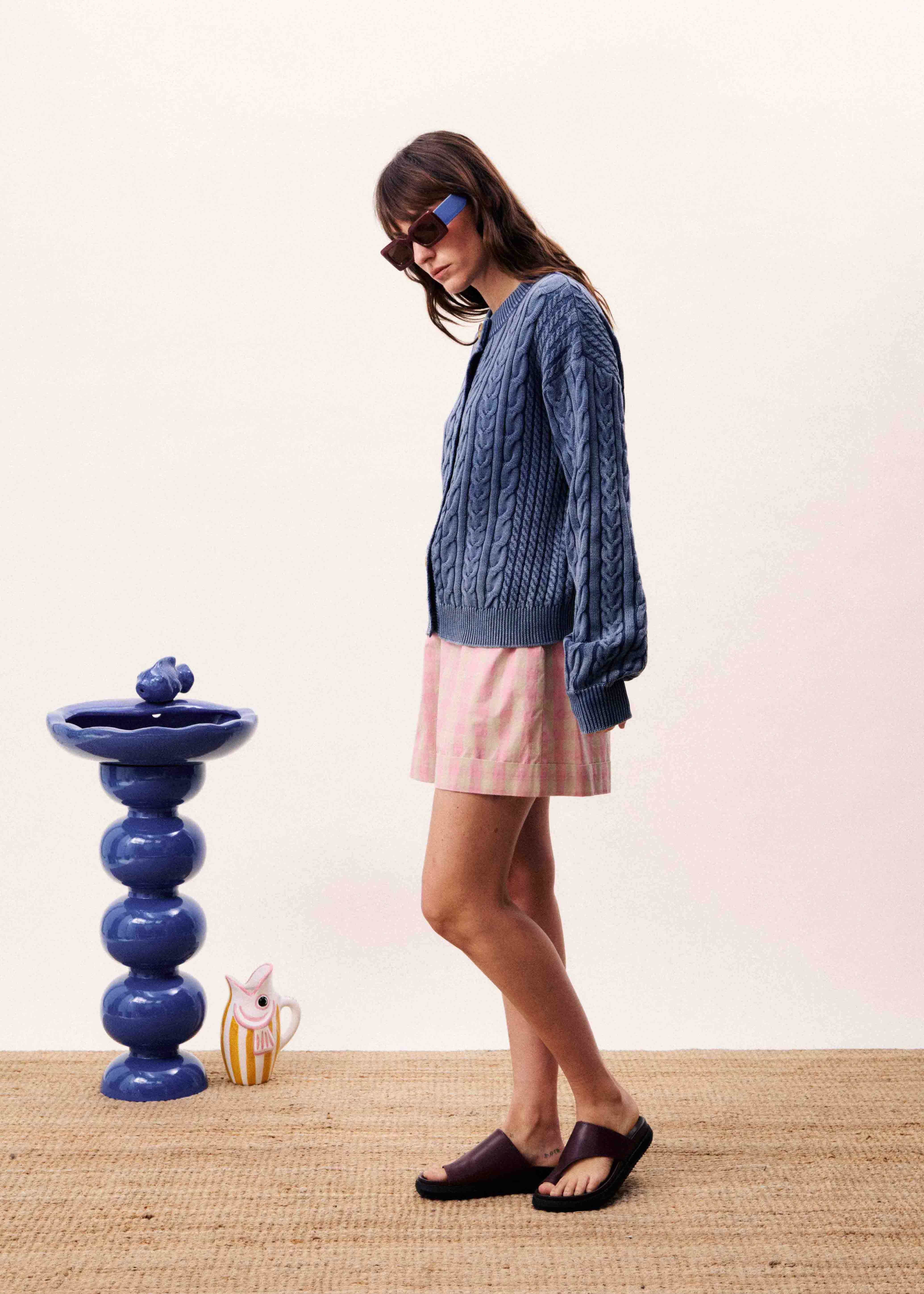 Cardigan JANET Bleu jean - Image 2