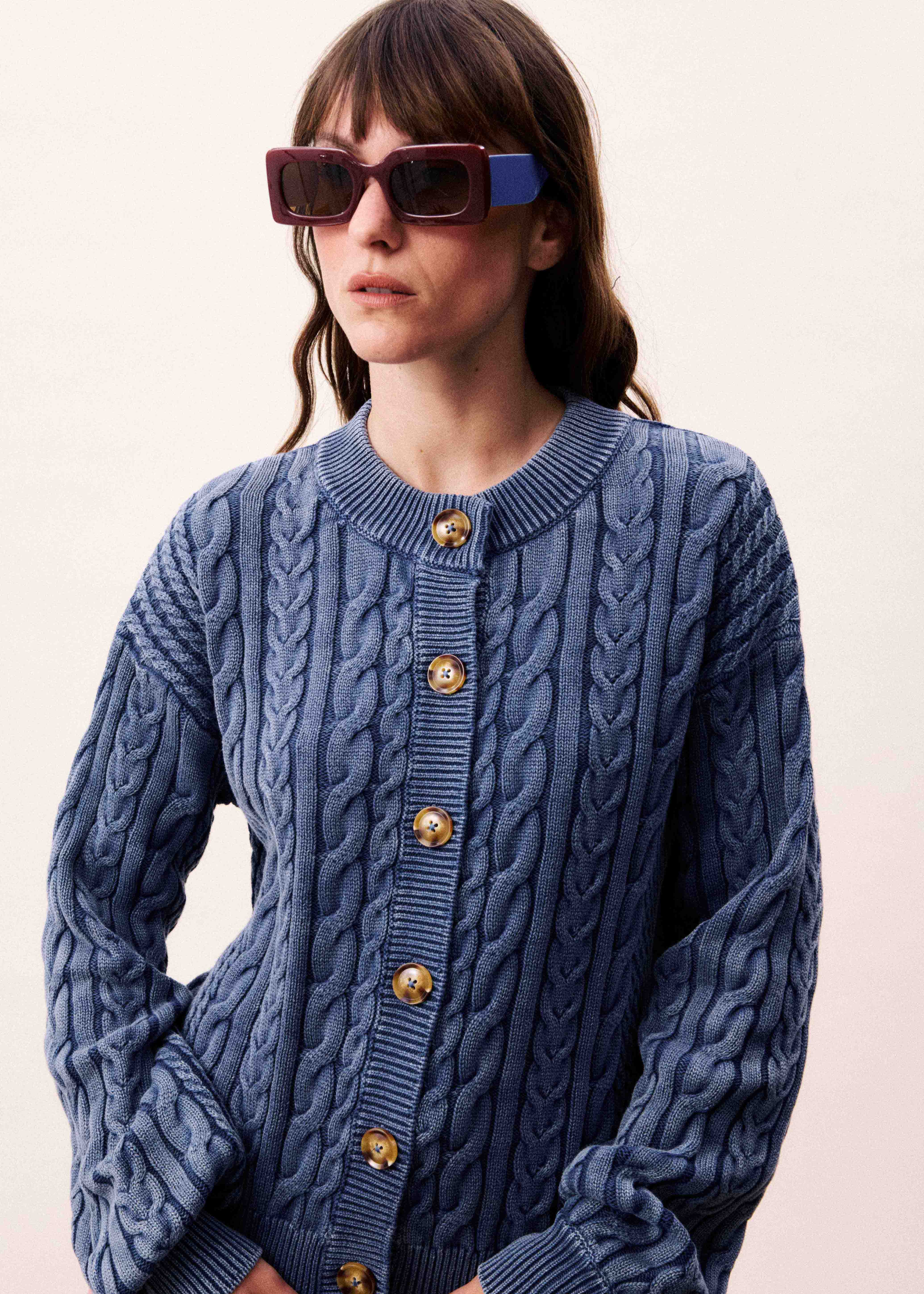 Cardigan JANET Bleu jean - Image 4