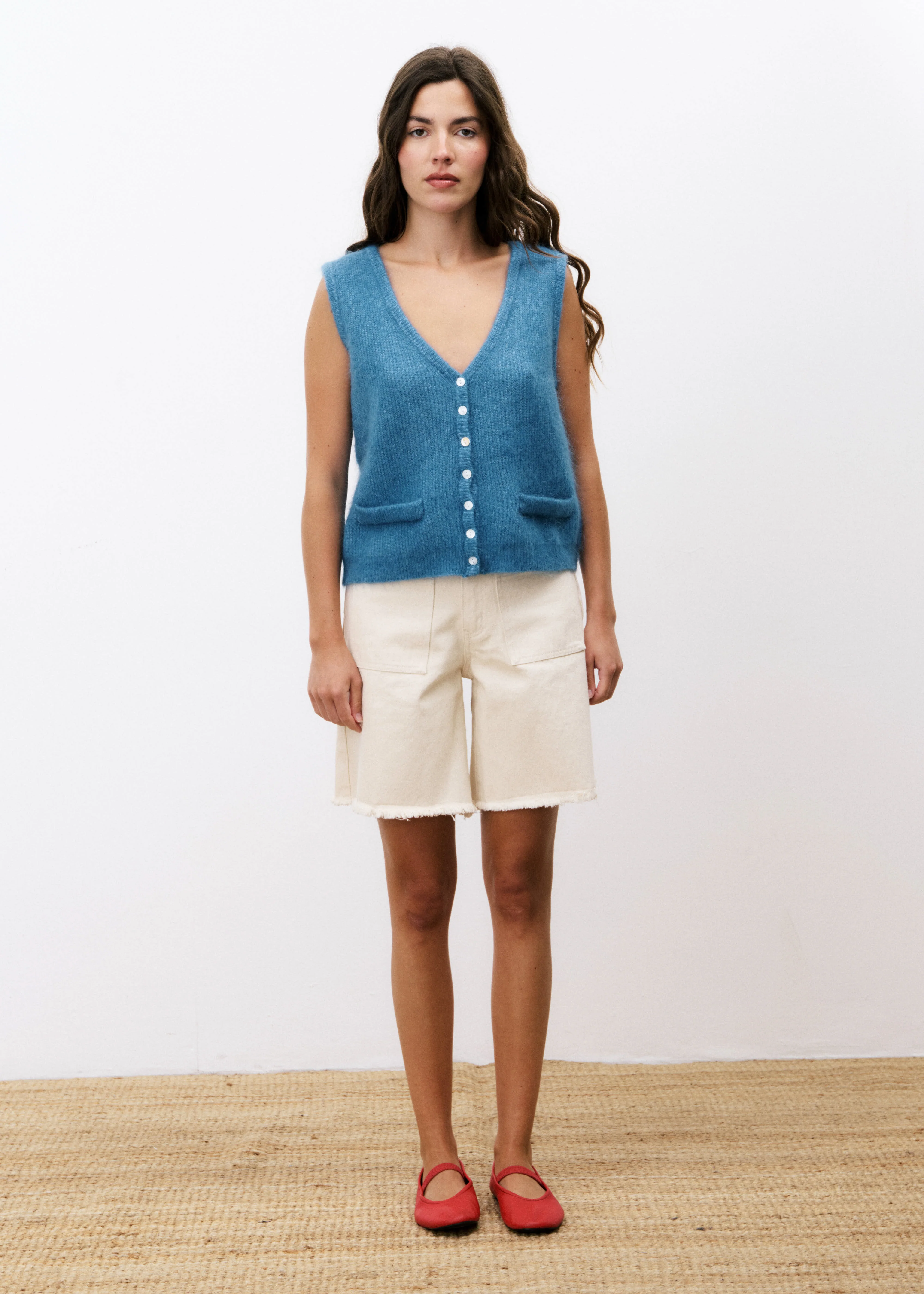 Cardigan MELIZA Bleu jean - Image 2