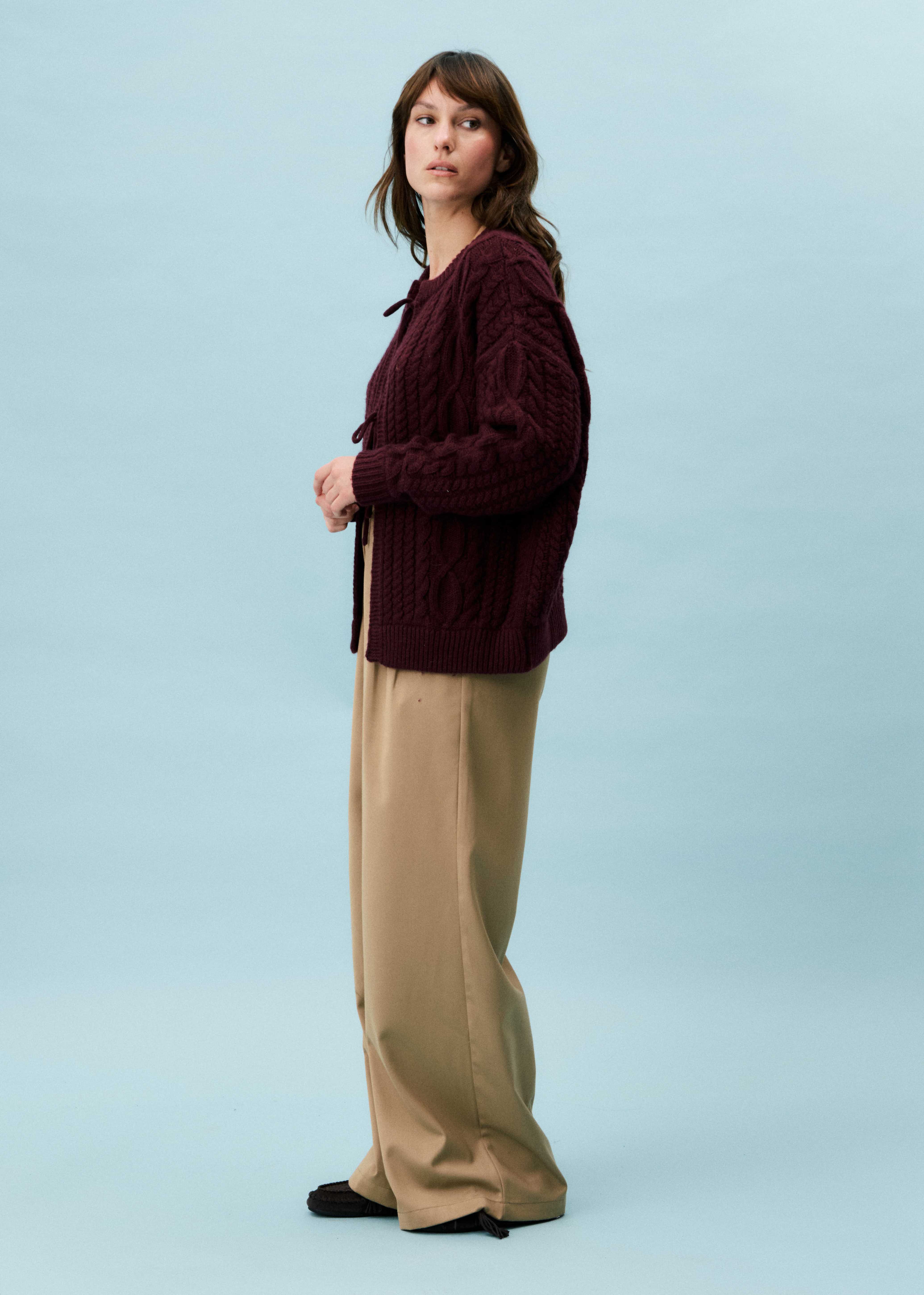 Cardigan SALOME Bordeaux - Image 2