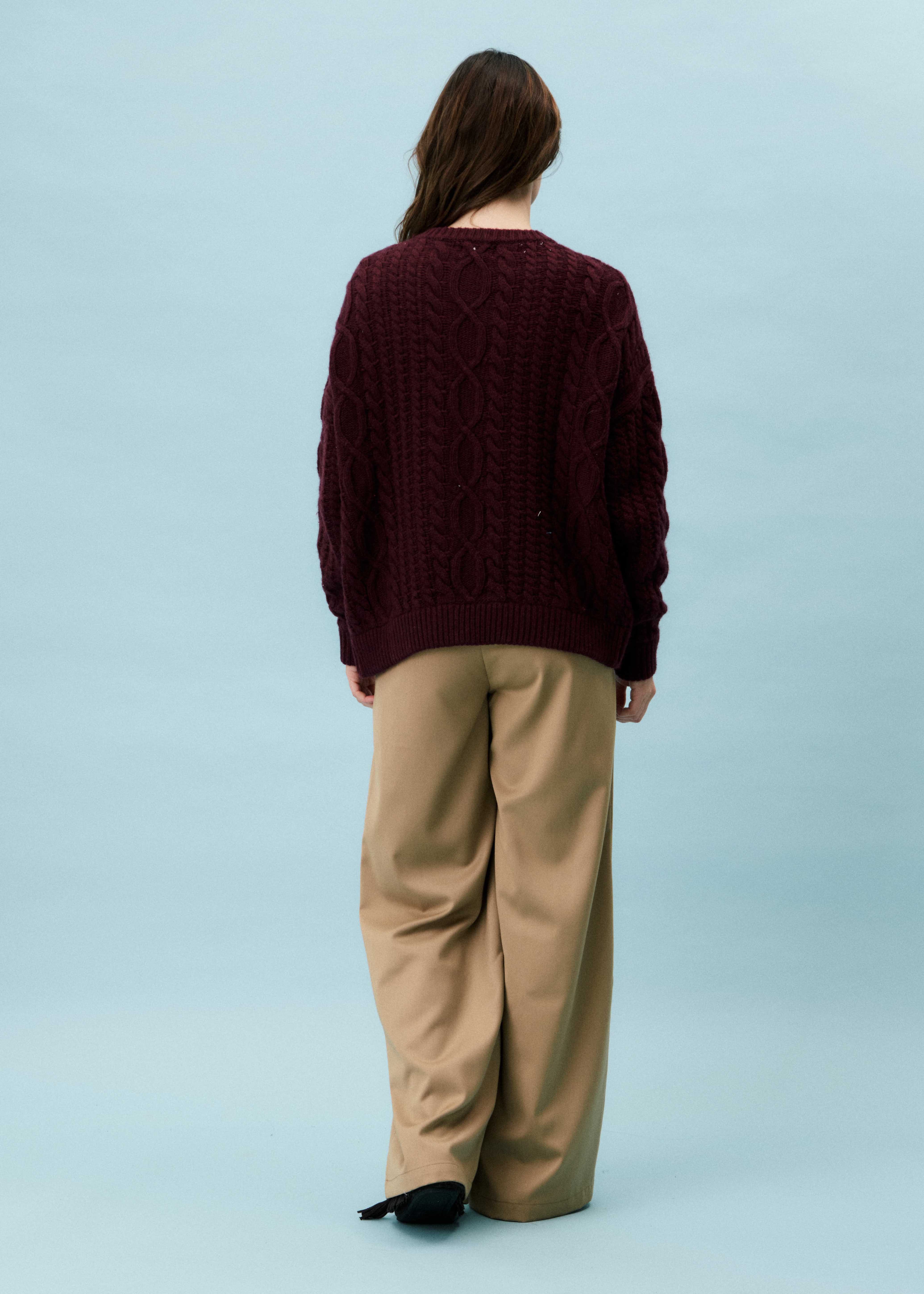 Cardigan SALOME Bordeaux - Image 3