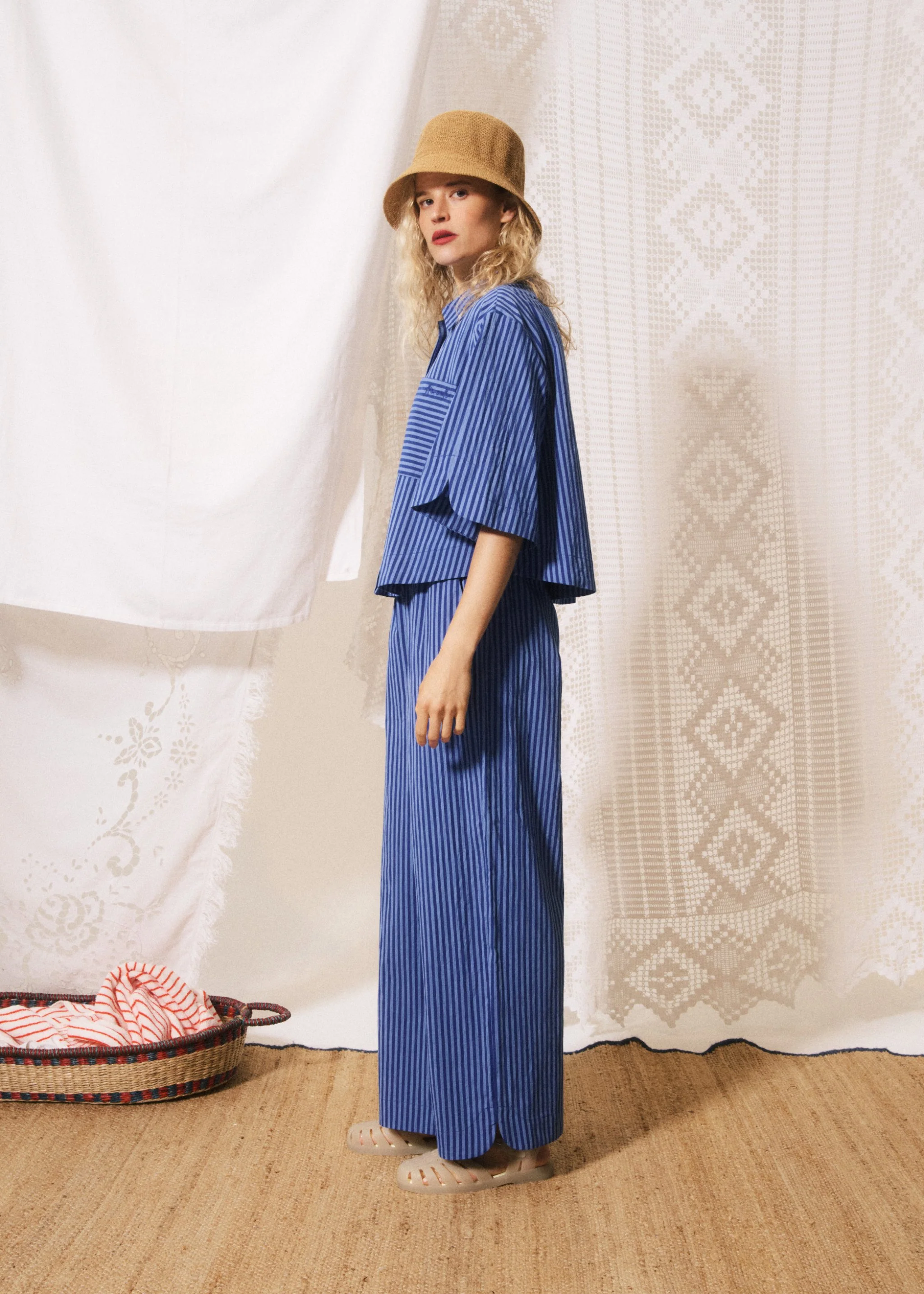 Chemise ANNA Bleu electrique - Image 2