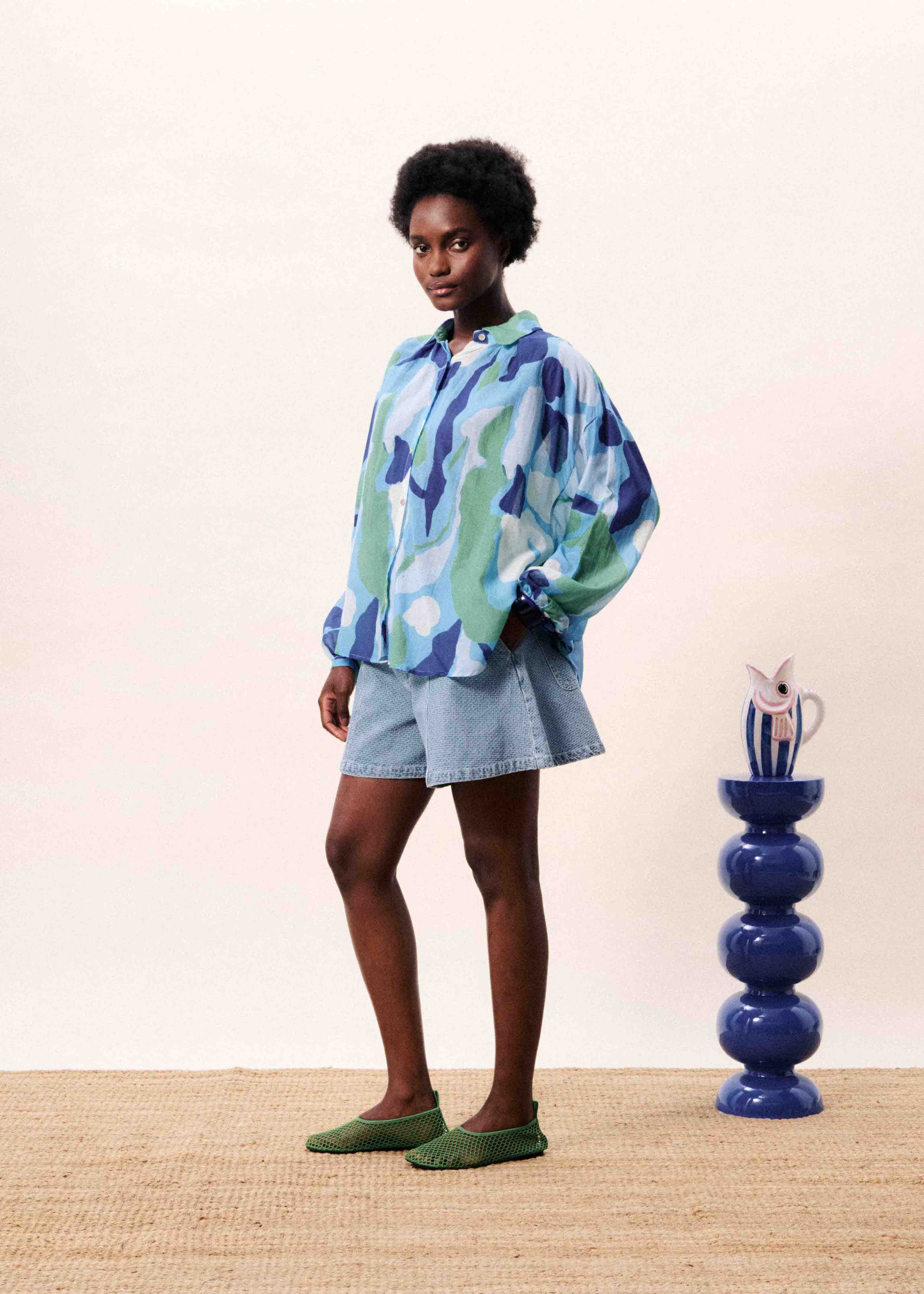 Chemise BERING Nenufar bleu - Image 2