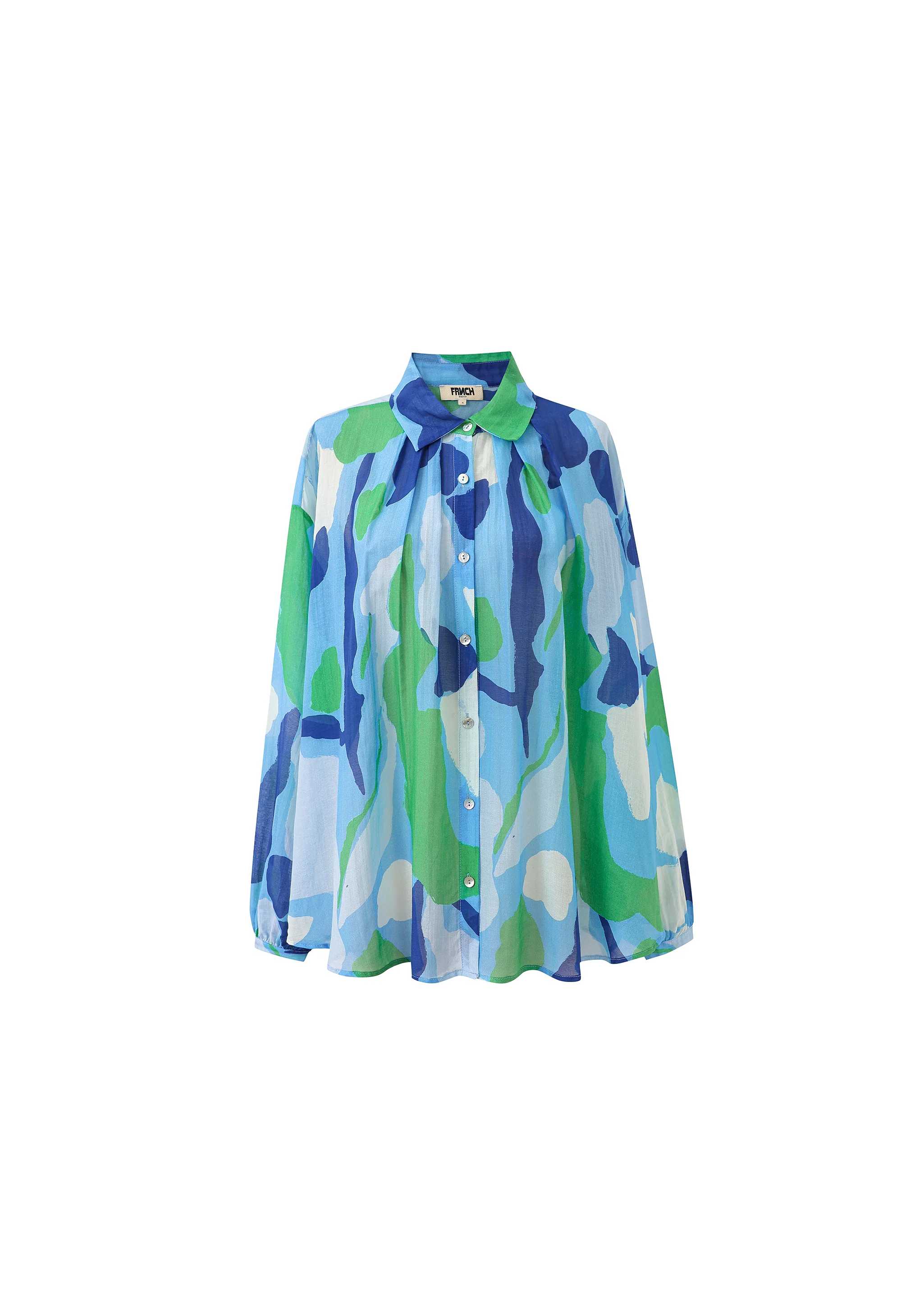 Chemise BERING Nenufar bleu - Image 5