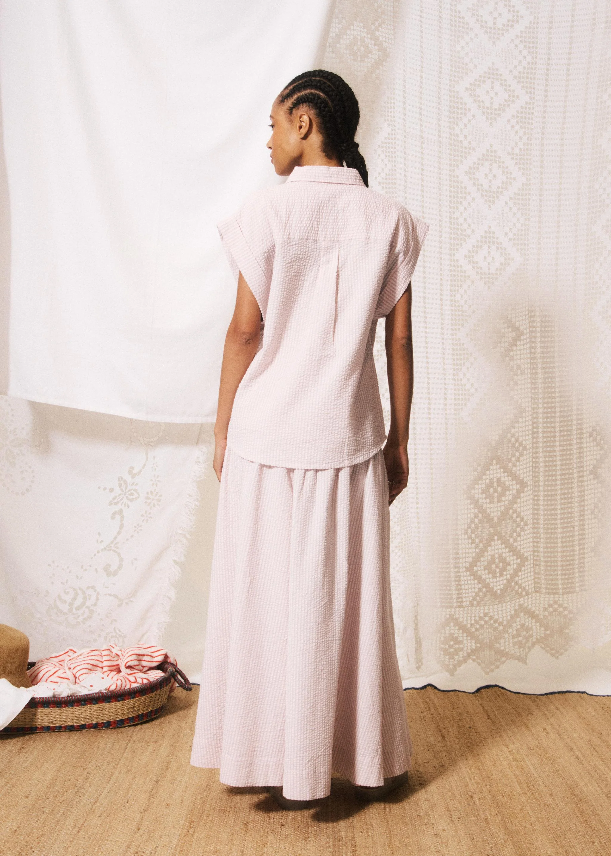 Chemise GAETANA Rose pale - Image 3