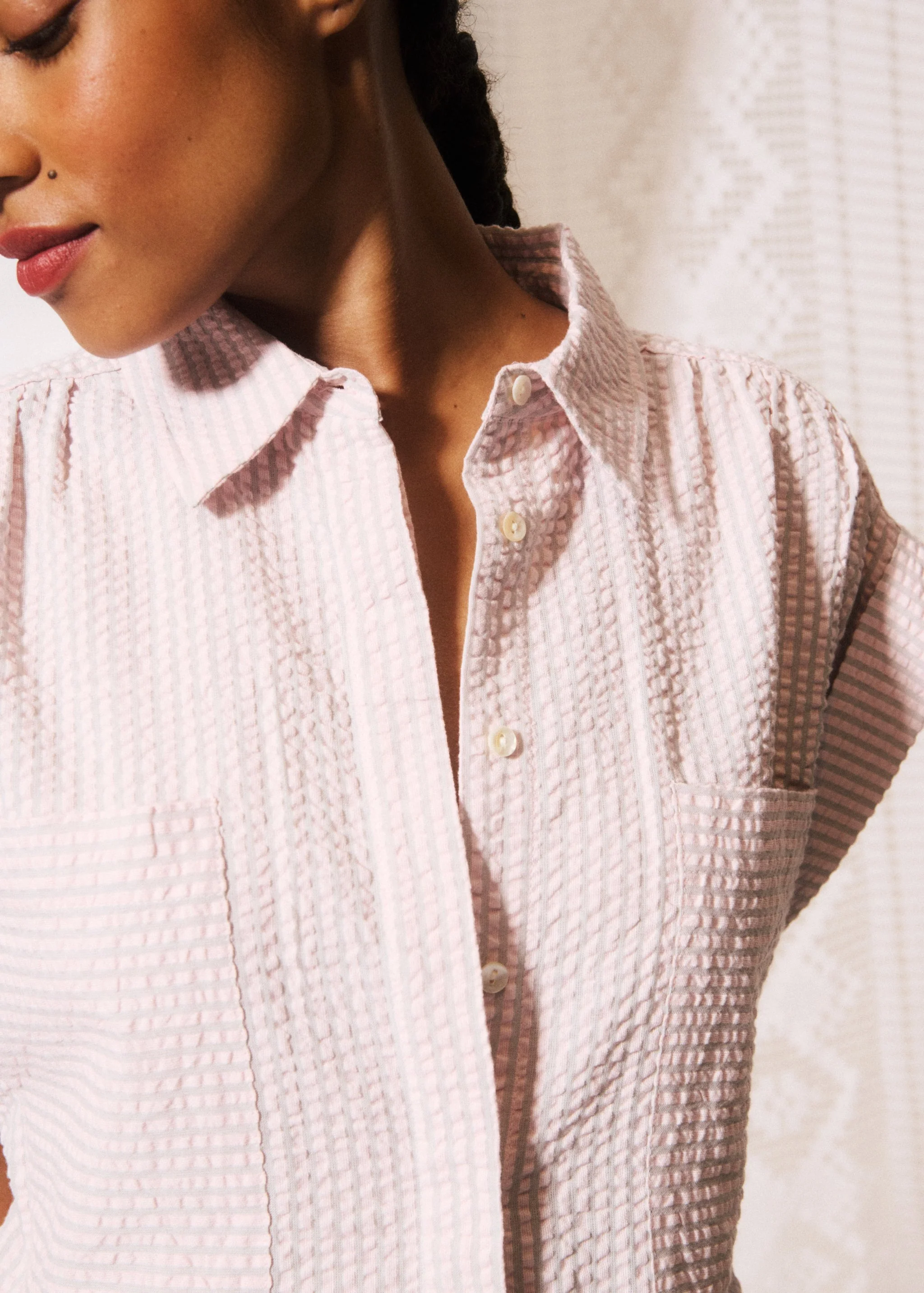 Chemise GAETANA Rose pale - Image 4