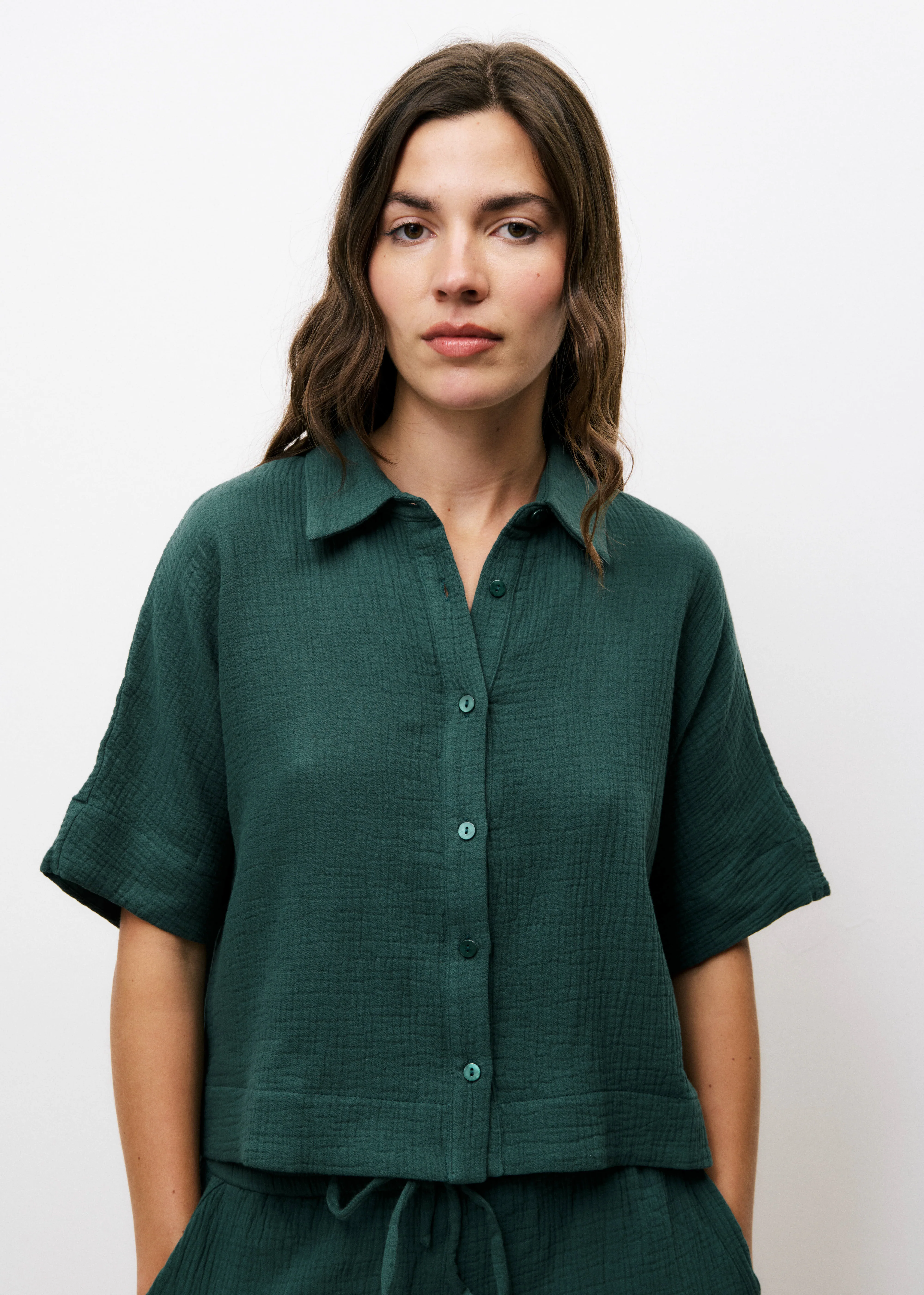 Chemise LAHNA Vert mousse