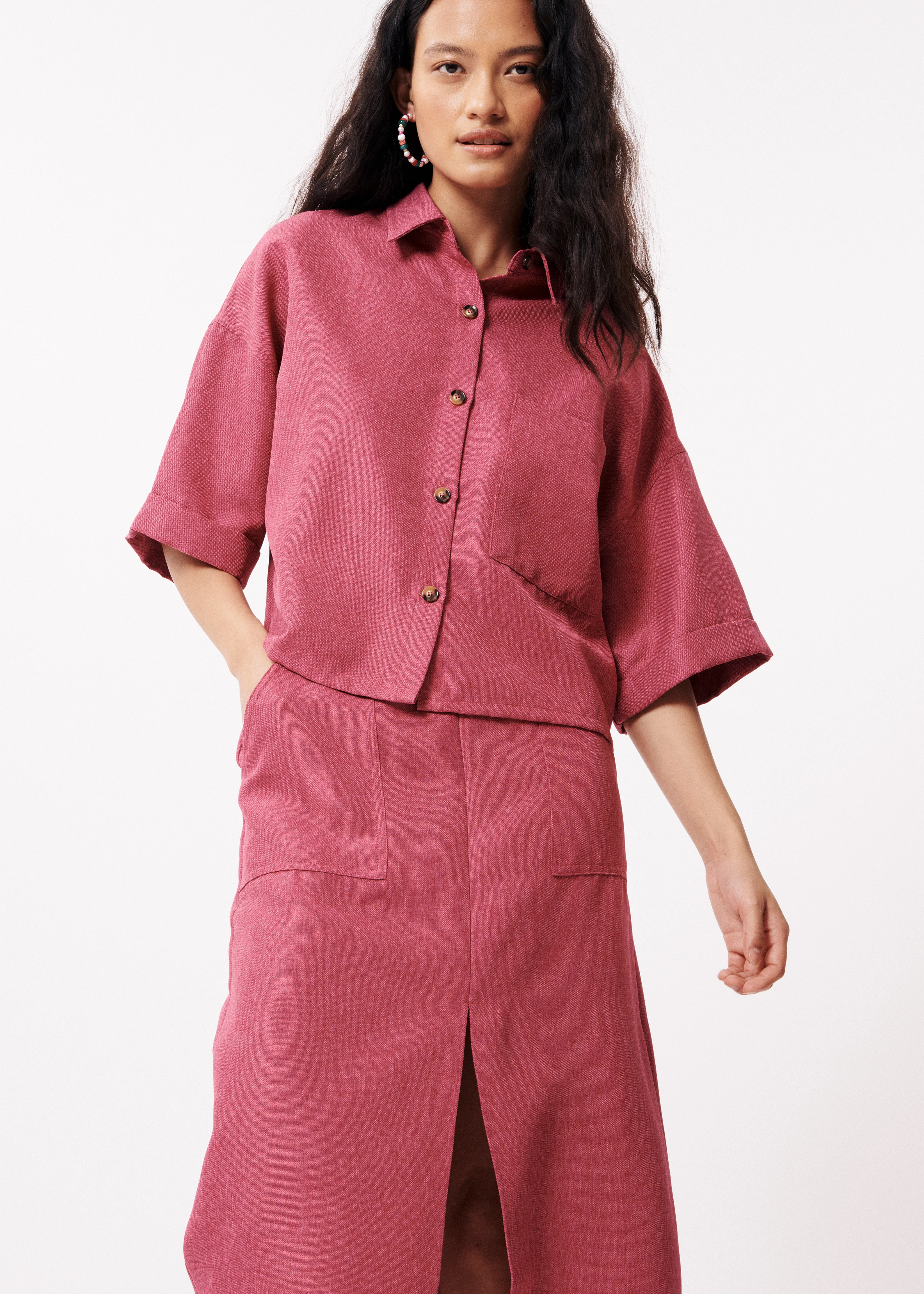 Chemise LUBENA Fuchsia - Image 2
