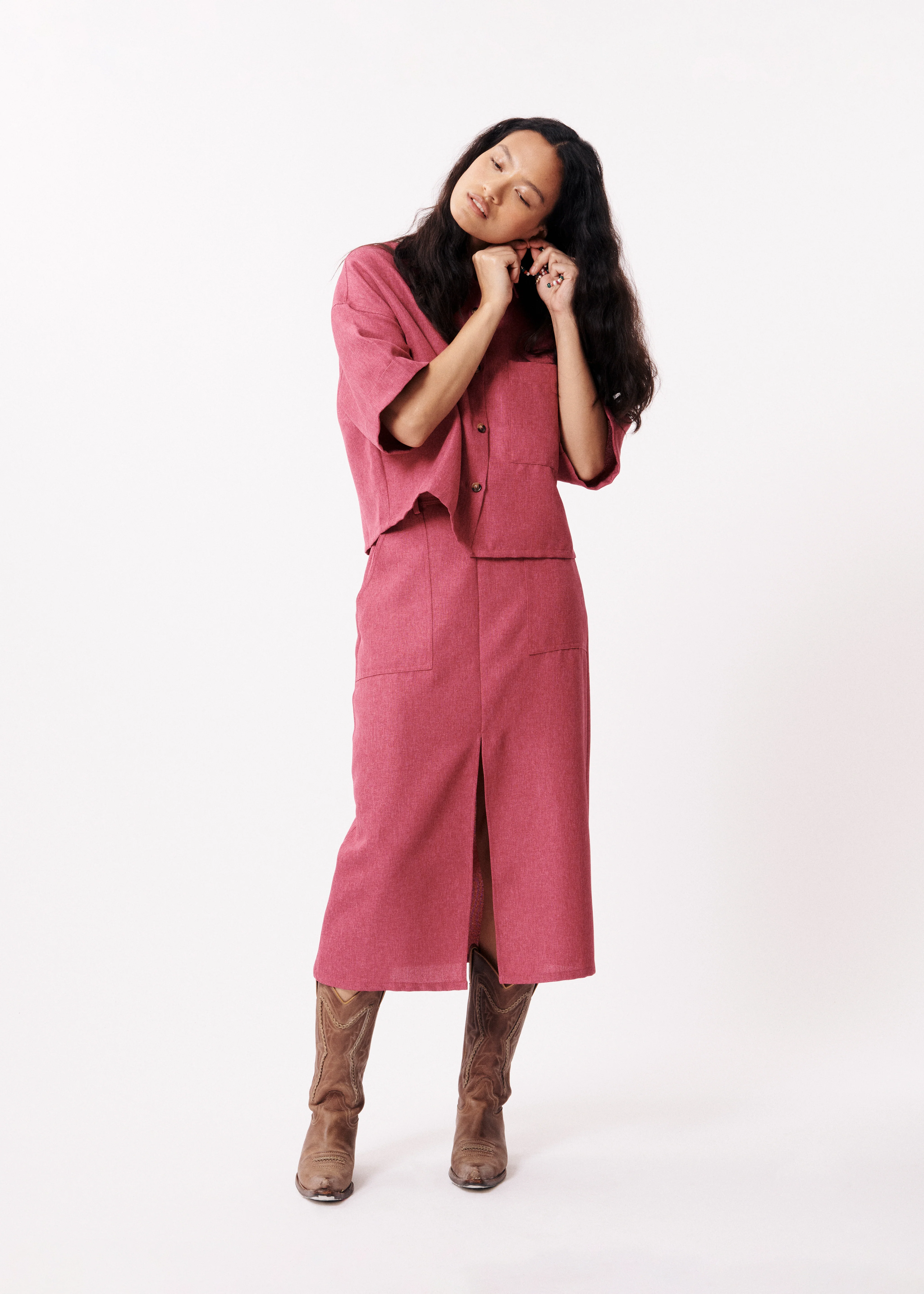 Chemise LUBENA Fuchsia - Image 4