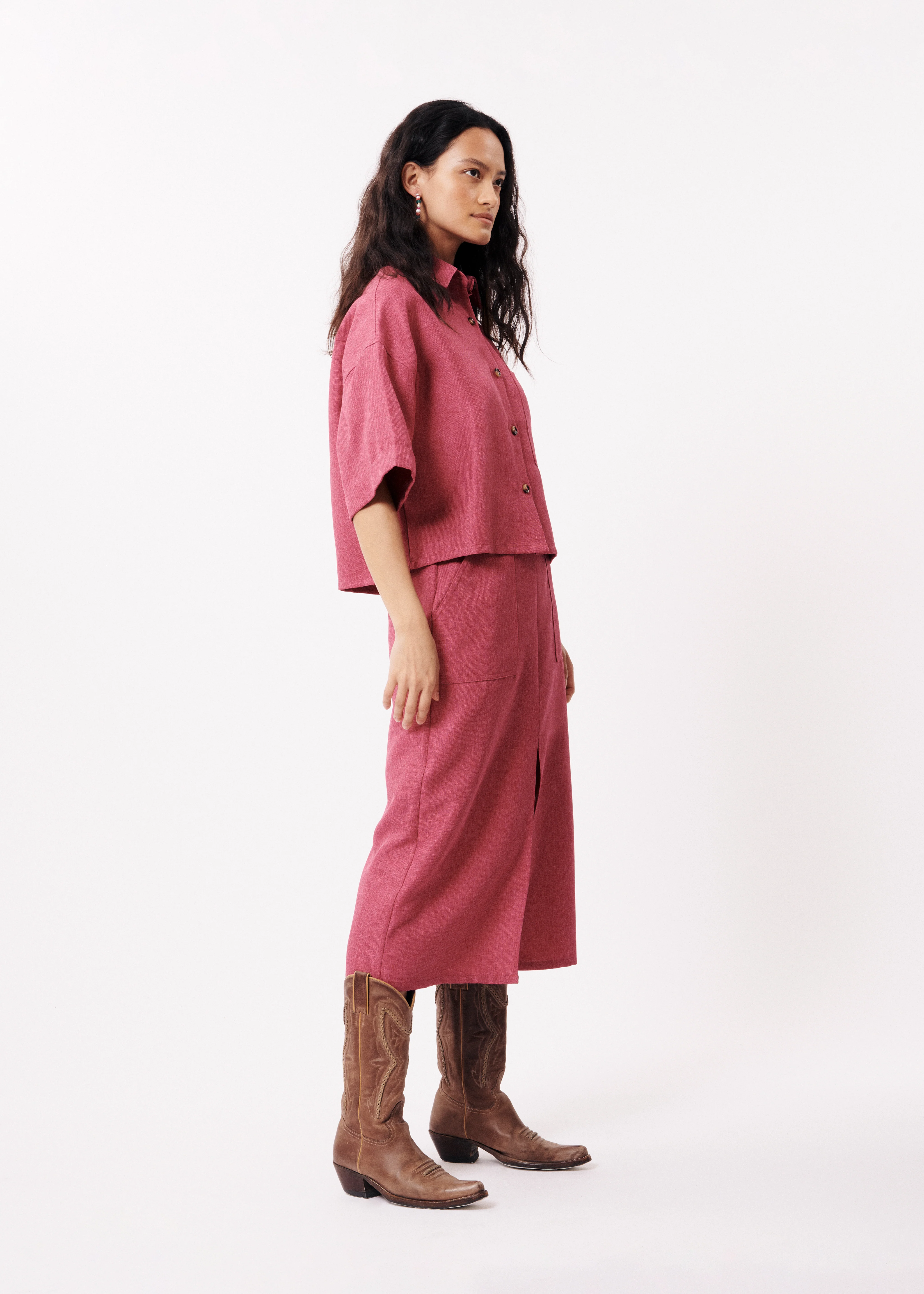 Chemise LUBENA Fuchsia - Image 5