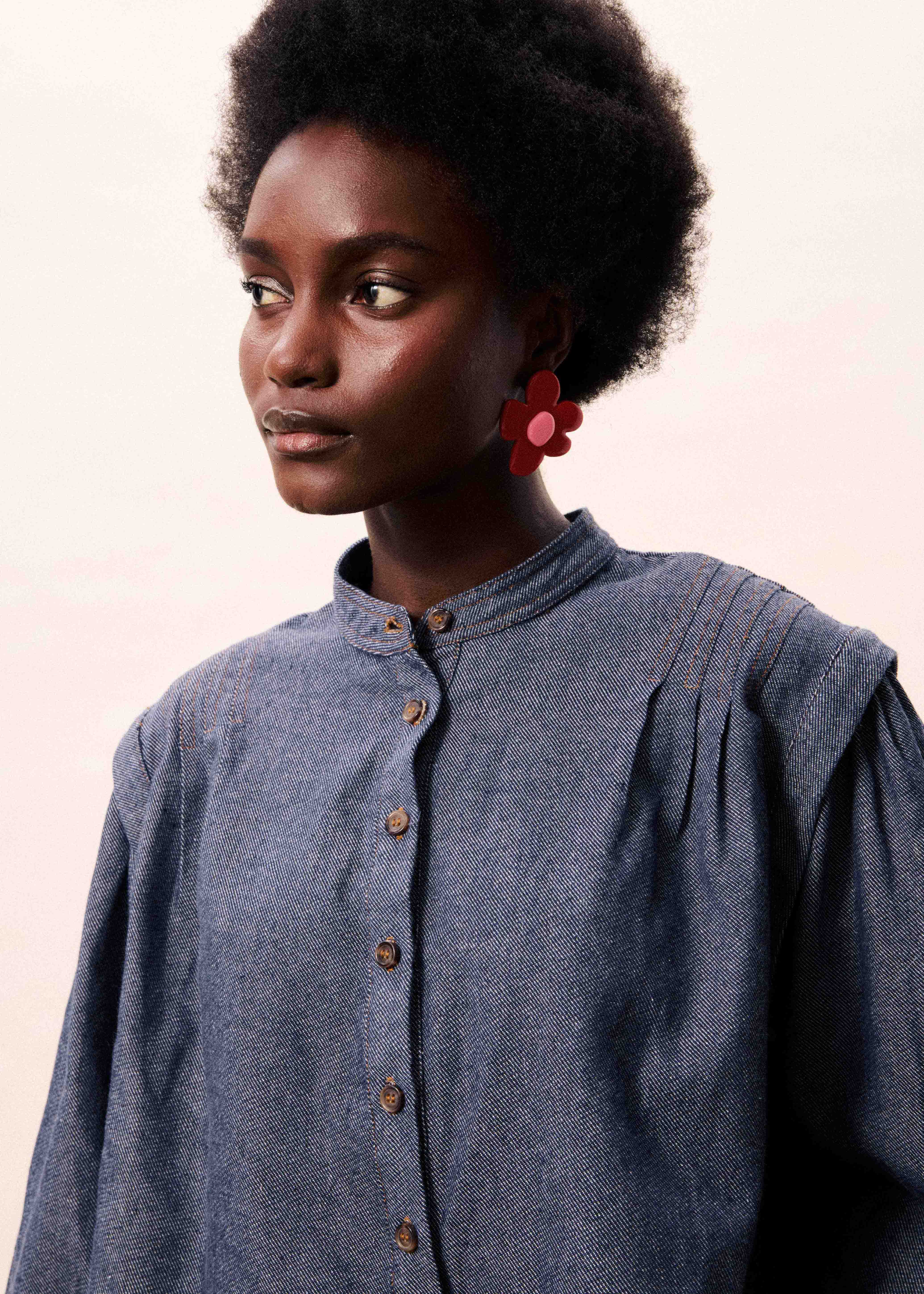 Chemise ONDINA Bleu marine - Image 4