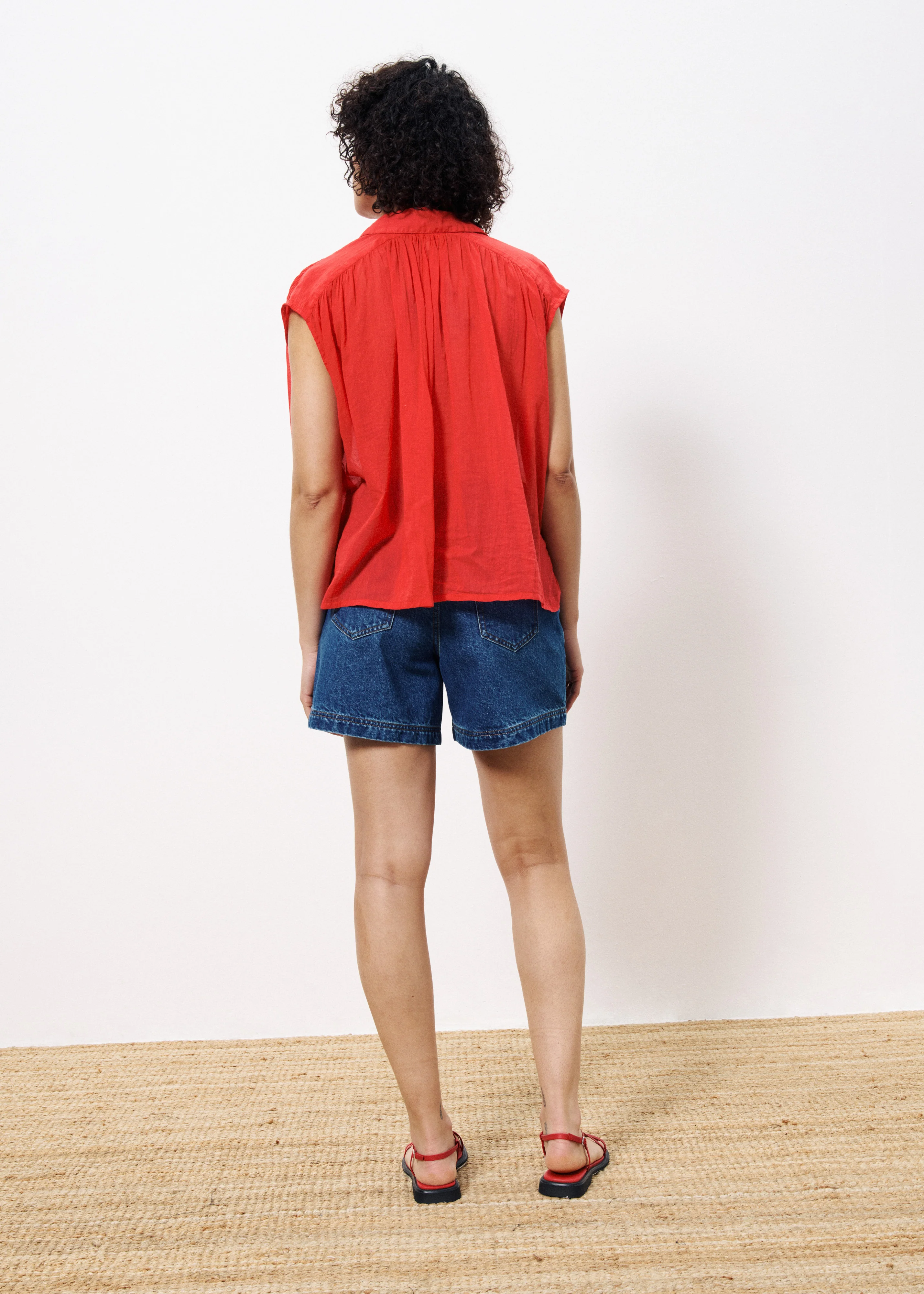 Chemise PRICILLE Rouge - Image 4