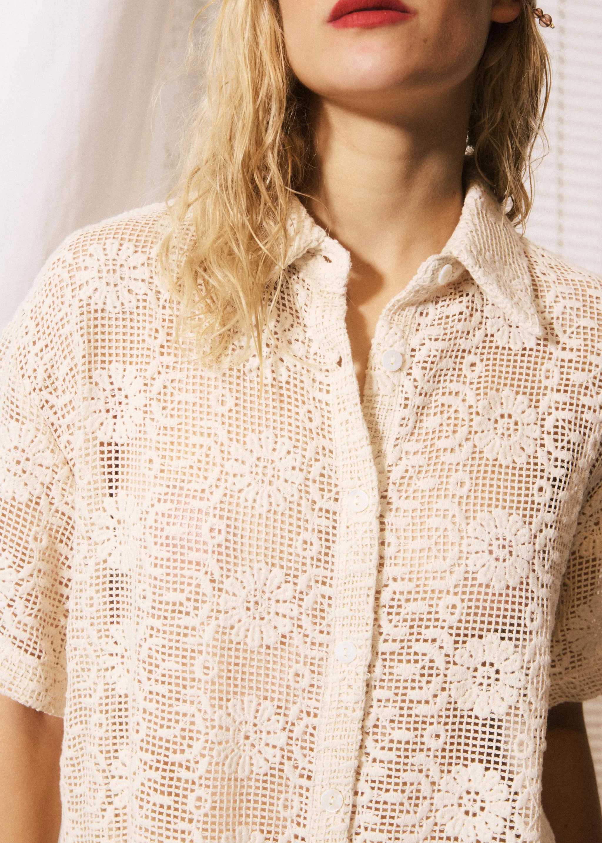 Chemise VINCENZO Creme - Image 4