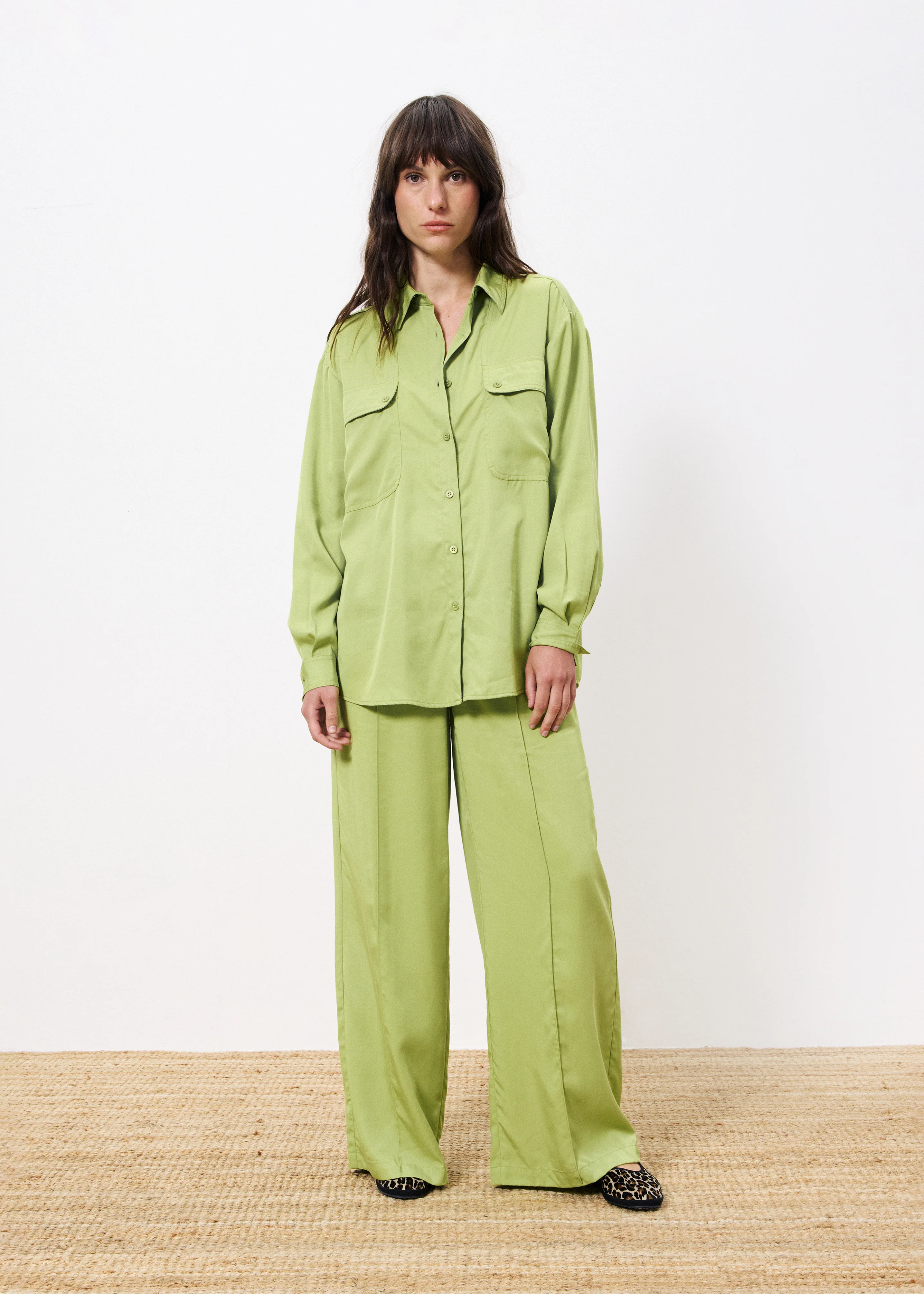 Chemise VIVIENNE Citron vert - Image 2