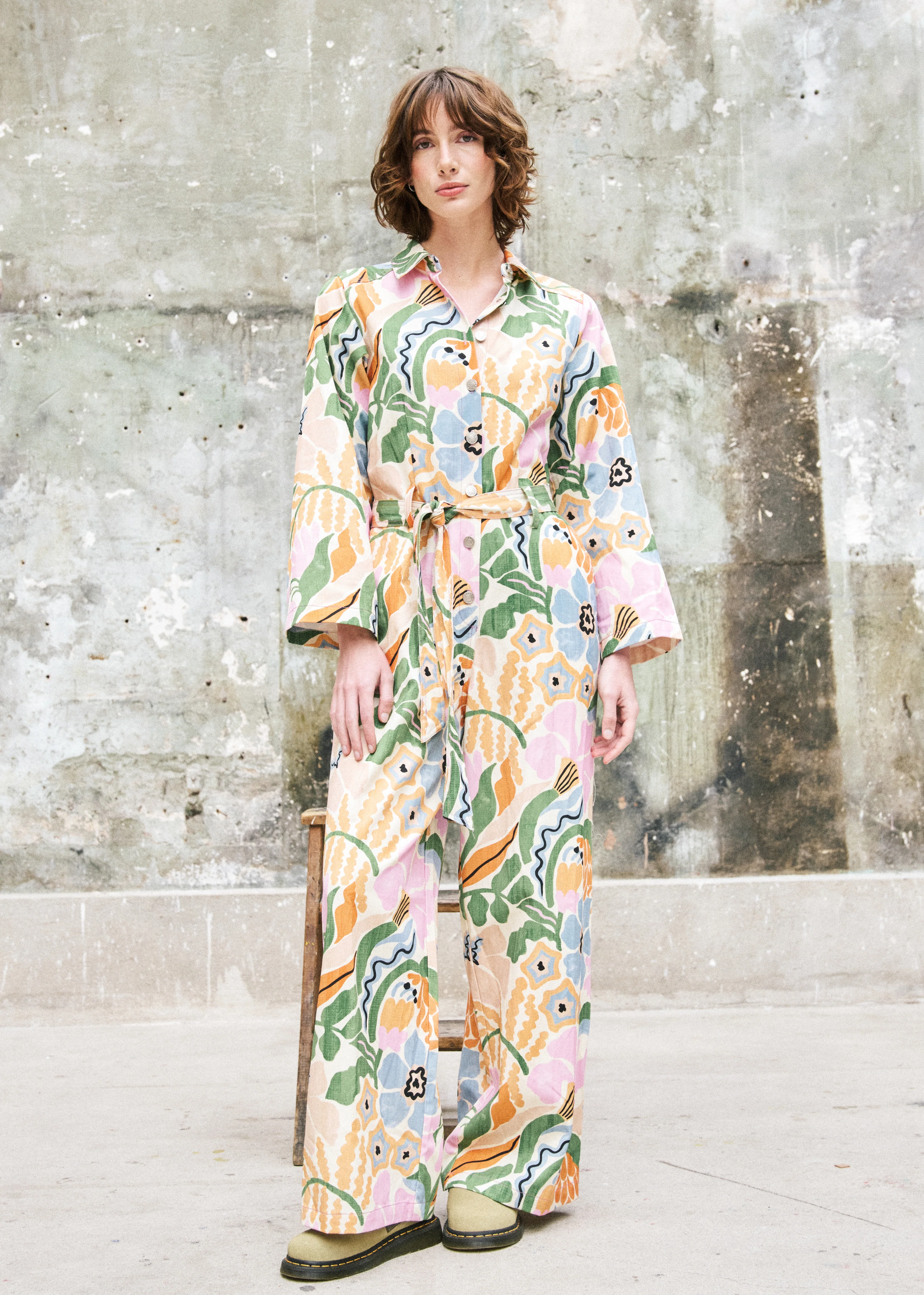 Combi-pantalon COECILIA Pastel flowers