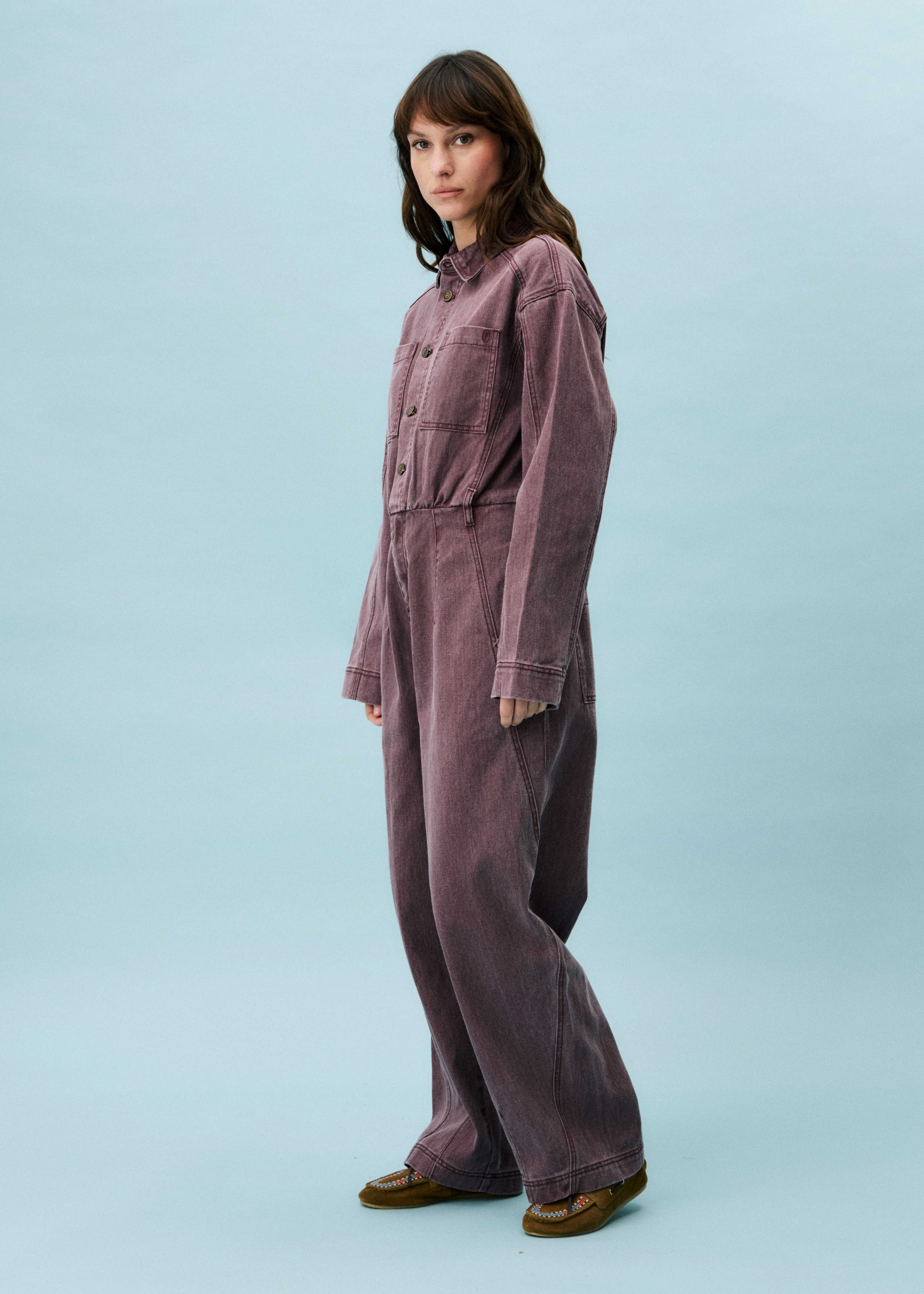 Combi-pantalon FABIANA Aubergine - Image 3