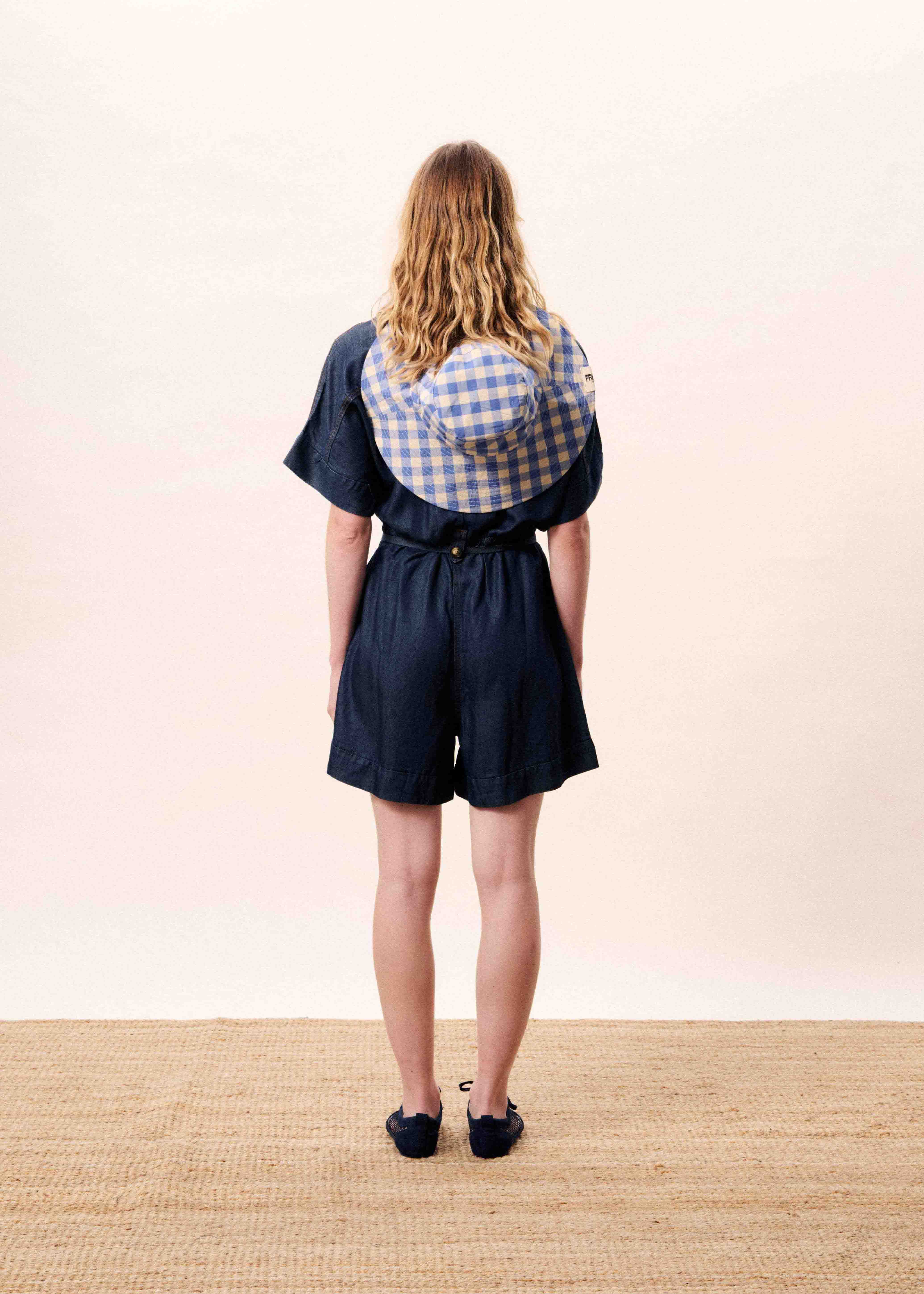Combishort MARISELLE Bleu jean - Image 3