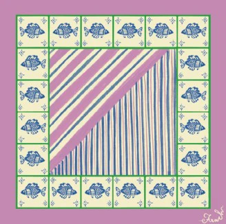 Foulard SAGFOSSEN Violine - Image 2