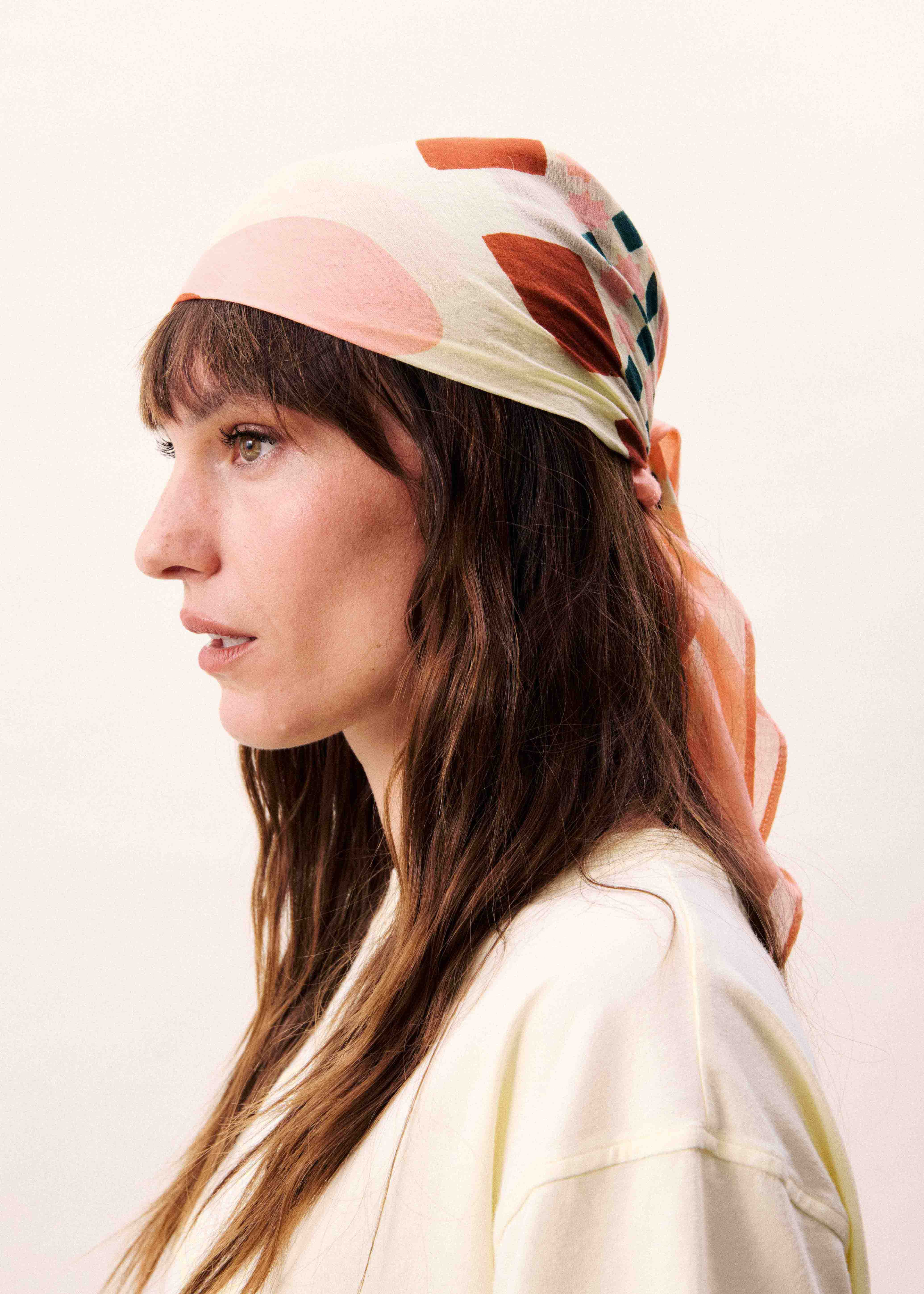 Foulard YUMBILLA Rose pale - Image 3