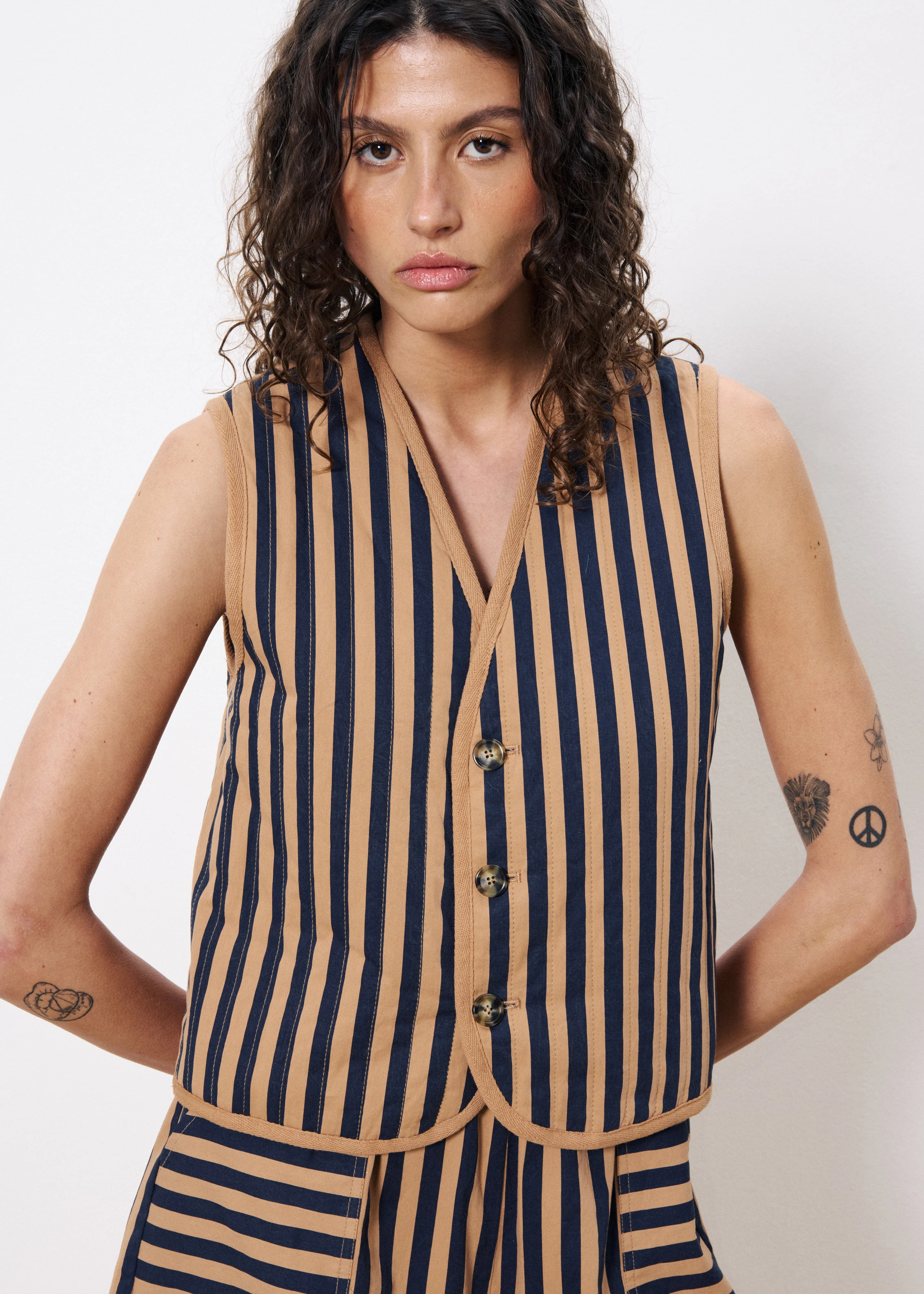 Gilet CAMILA Bleu jean