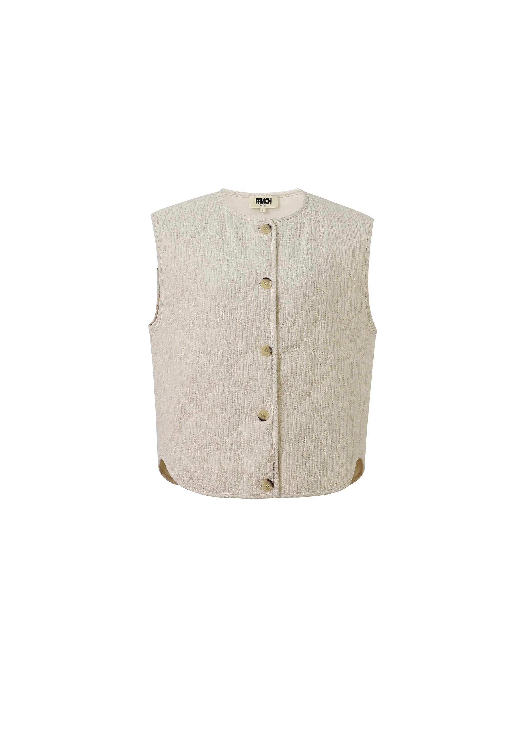 Gilet EGLENTINE Creme - Image 5