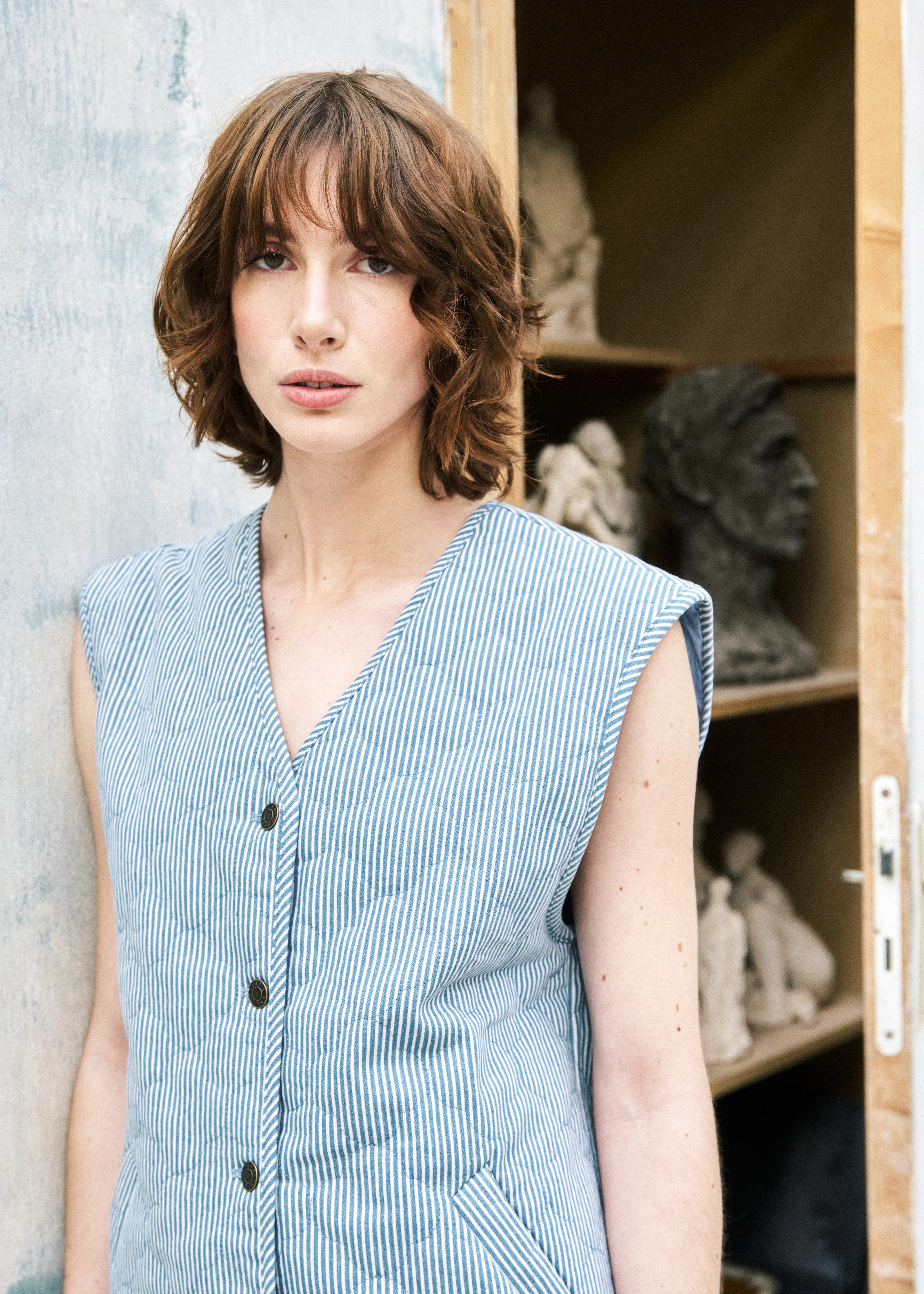 Gilet EMANUELLA Bleu jean - Image 3
