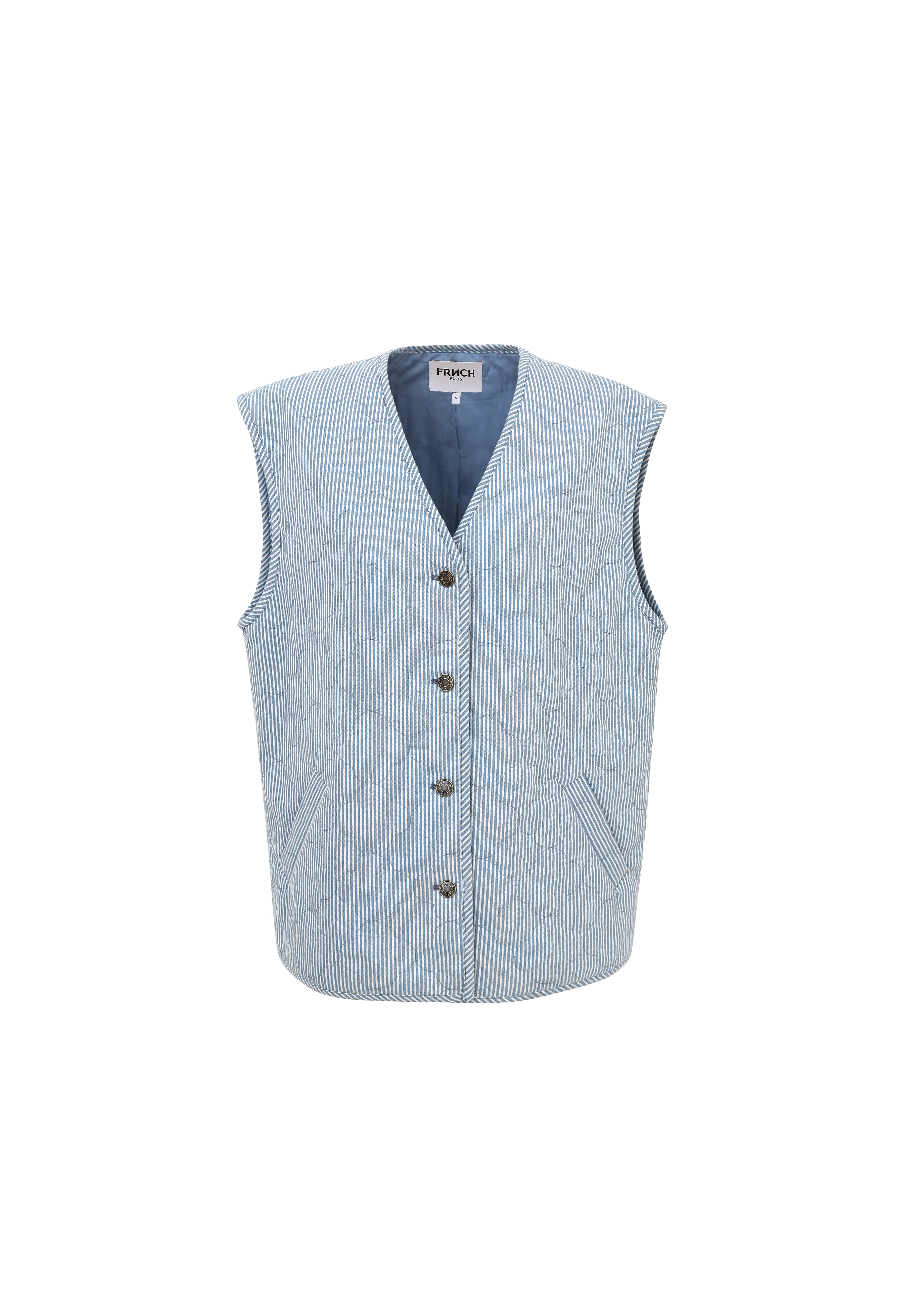 Gilet EMANUELLA Bleu jean - Image 4