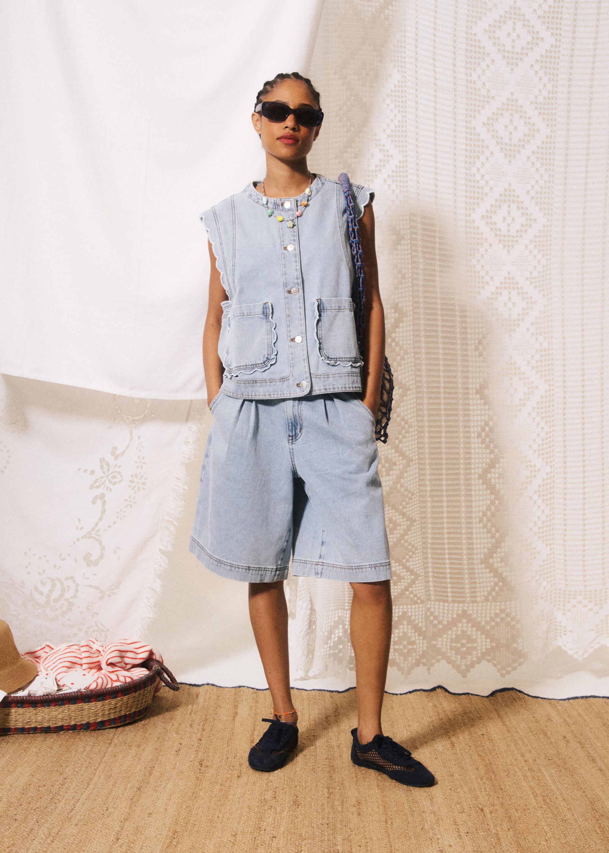 Gilet LILLO Bleu jean