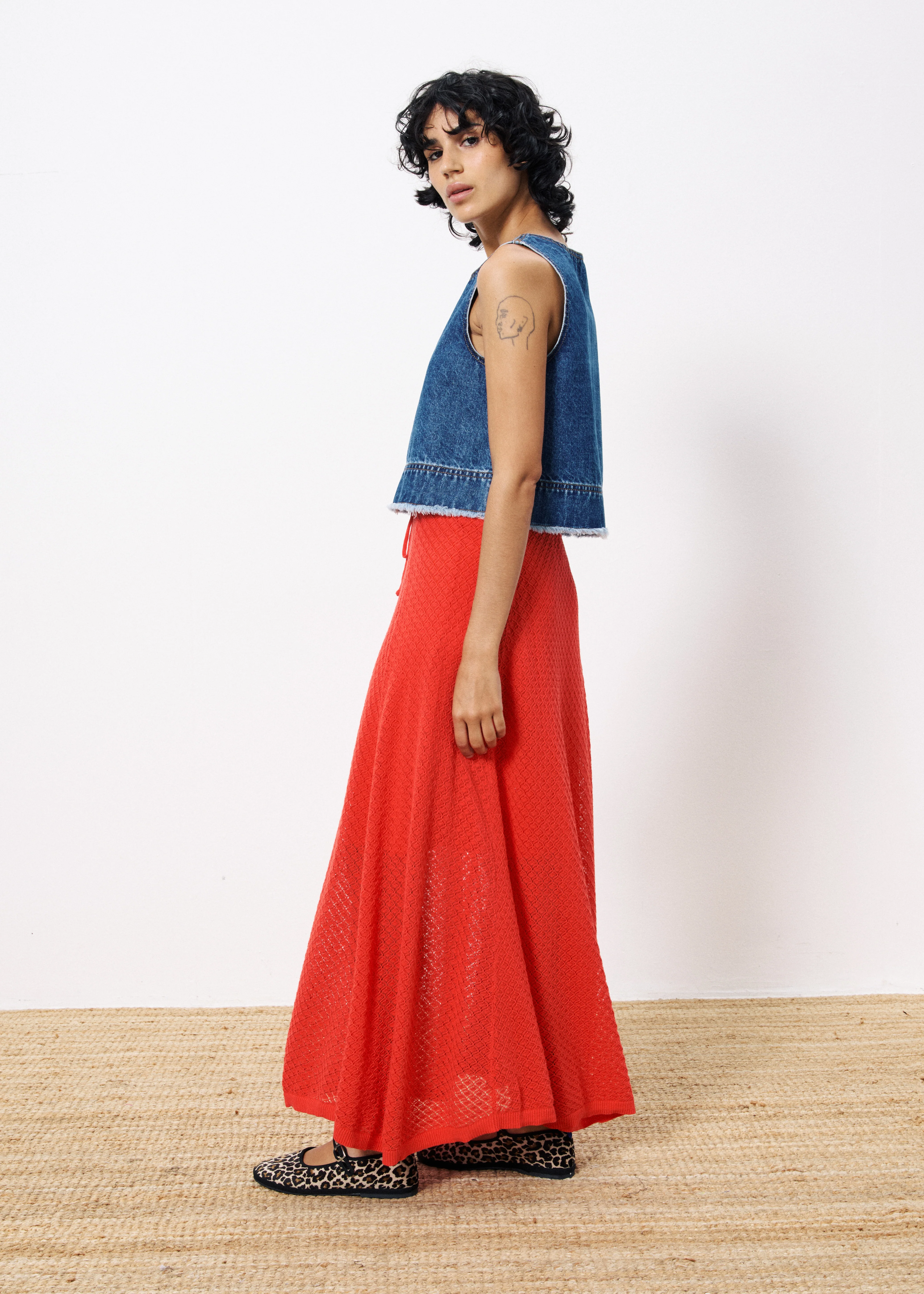 Jupe AFFOUE Rouge - Image 2