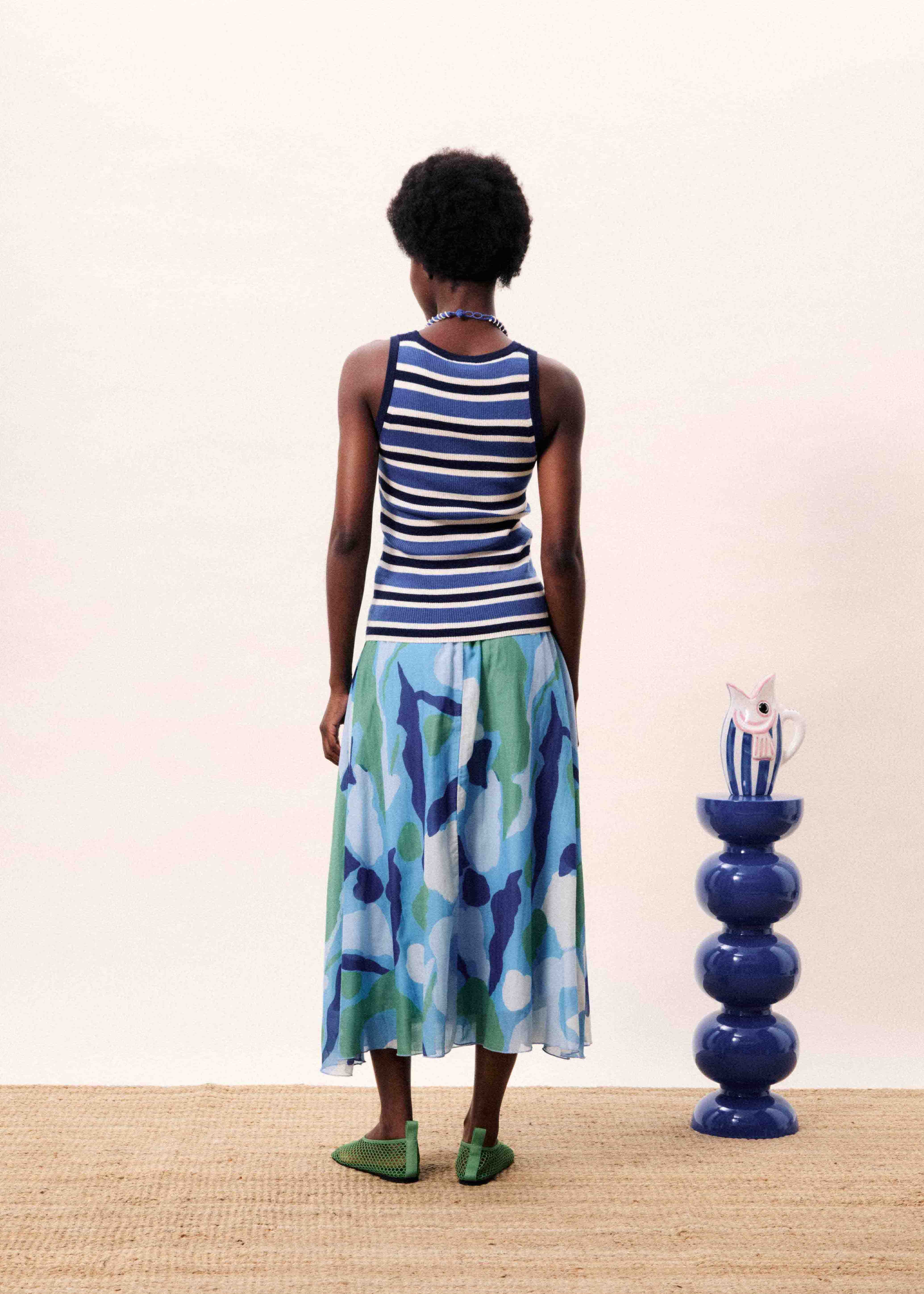 Jupe SARGASSO Nenufar bleu - Image 3