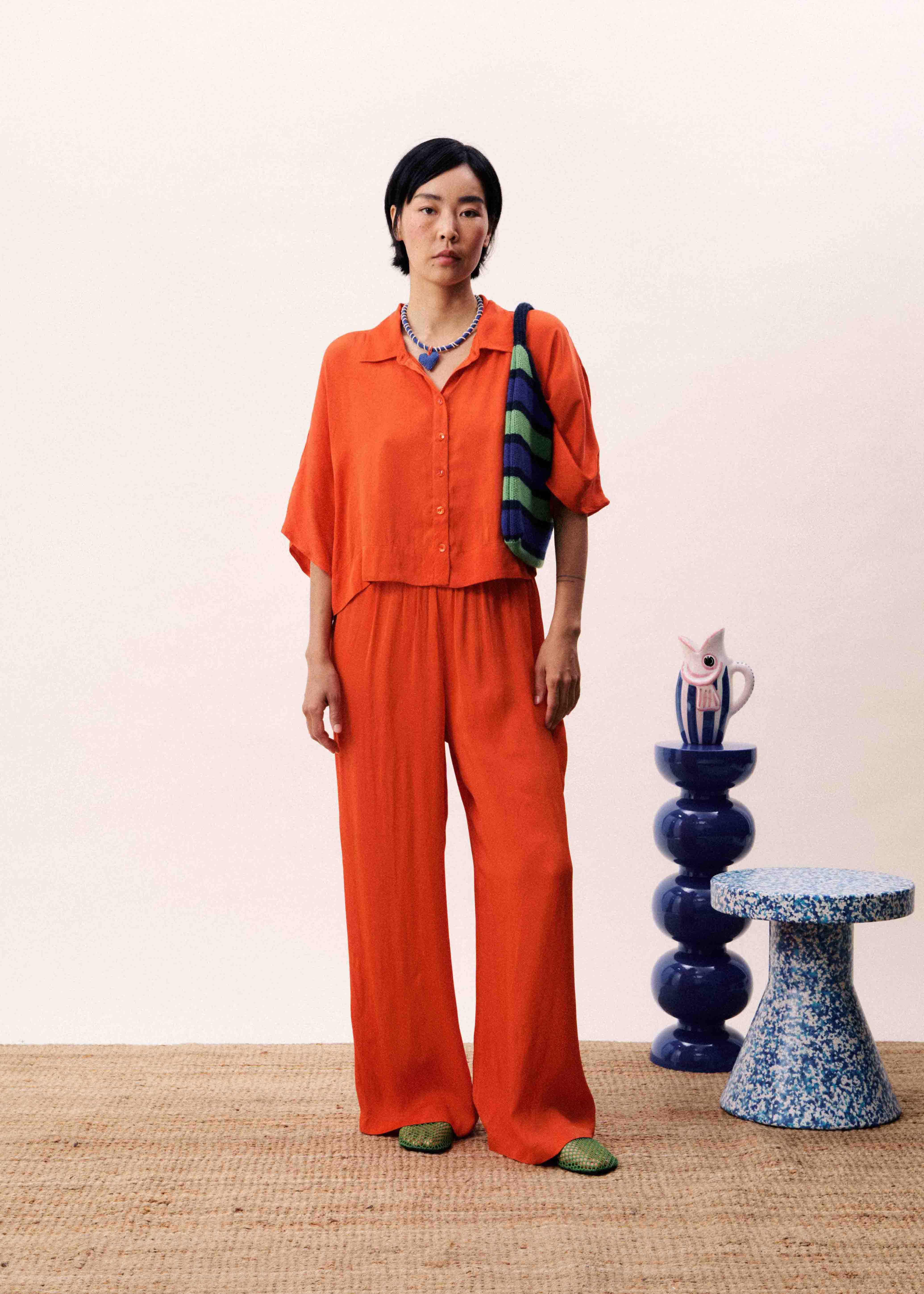 Pantalon ECUME Rouge - Image 3