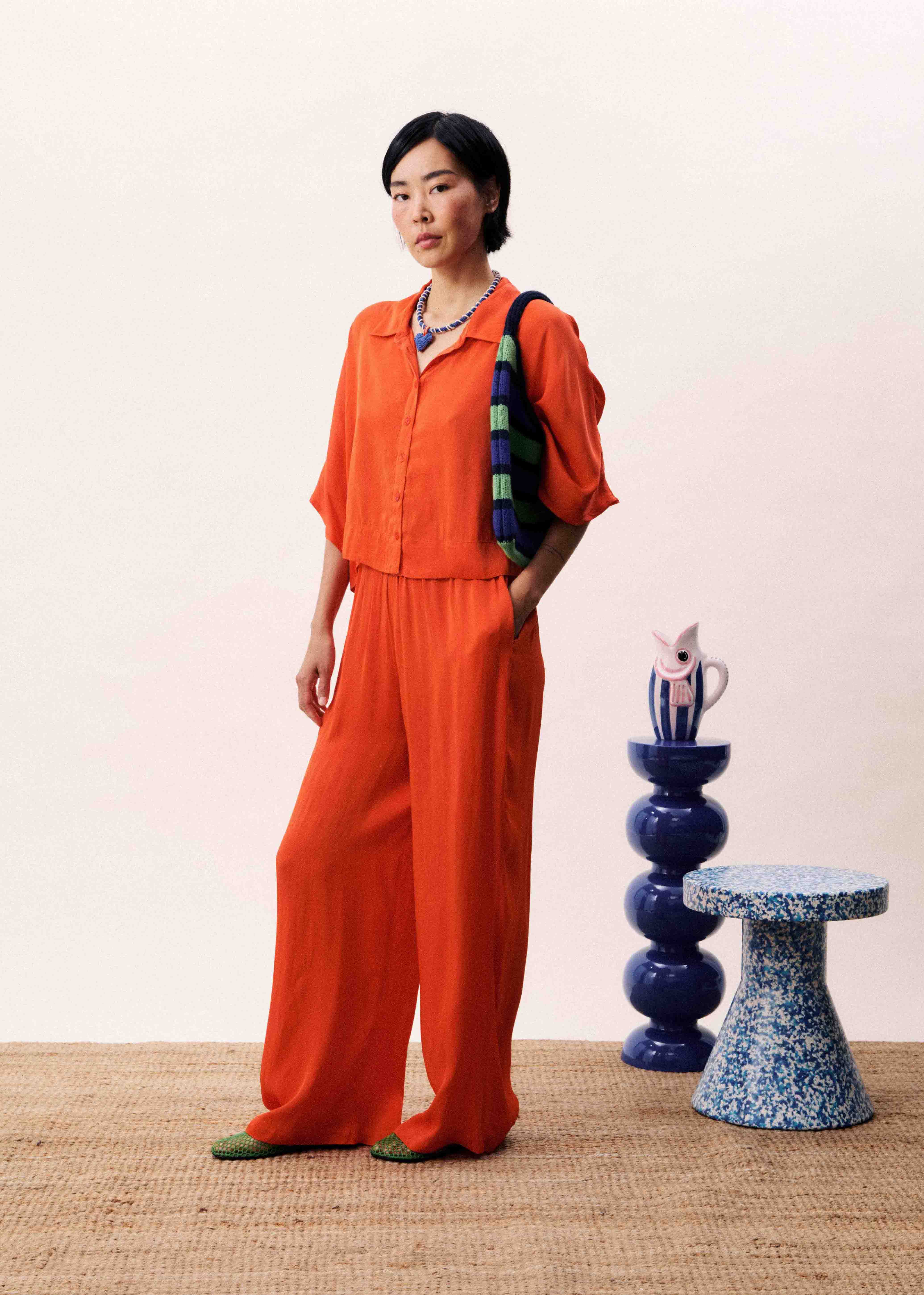 Pantalon ECUME Rouge - Image 4