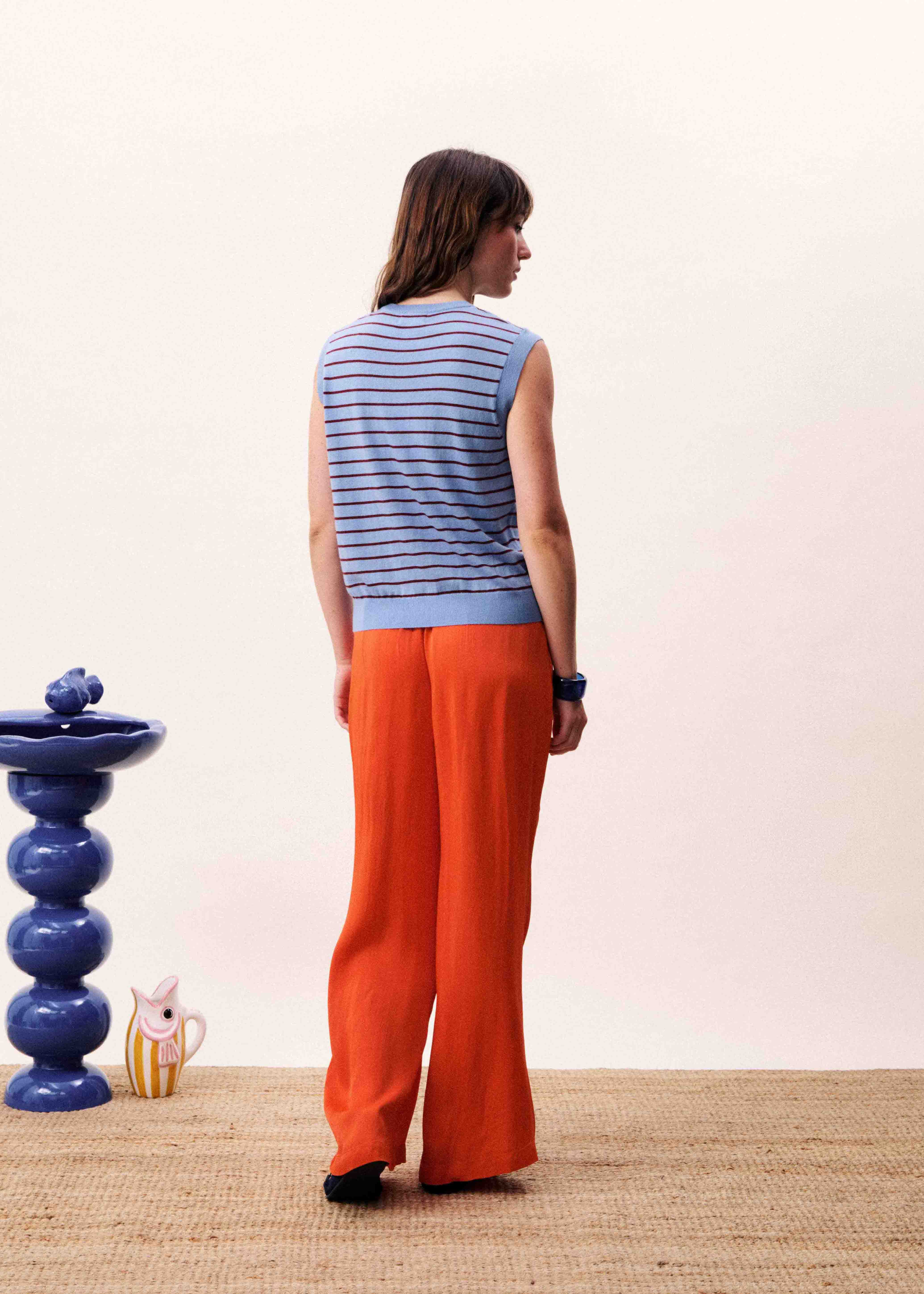 Pantalon ECUME Rouge - Image 6