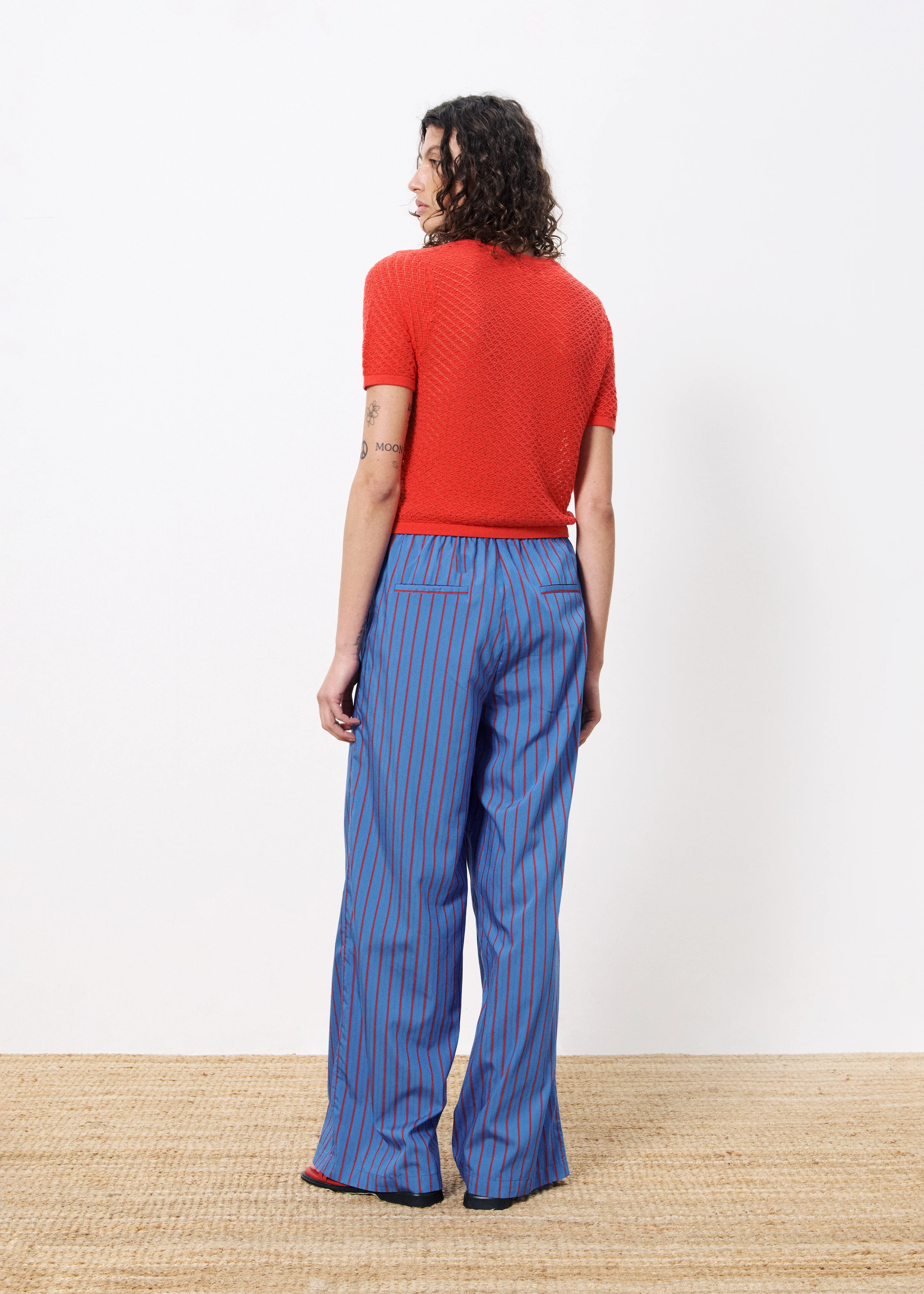 Pantalon EDELINE Bleu electrique - Image 3